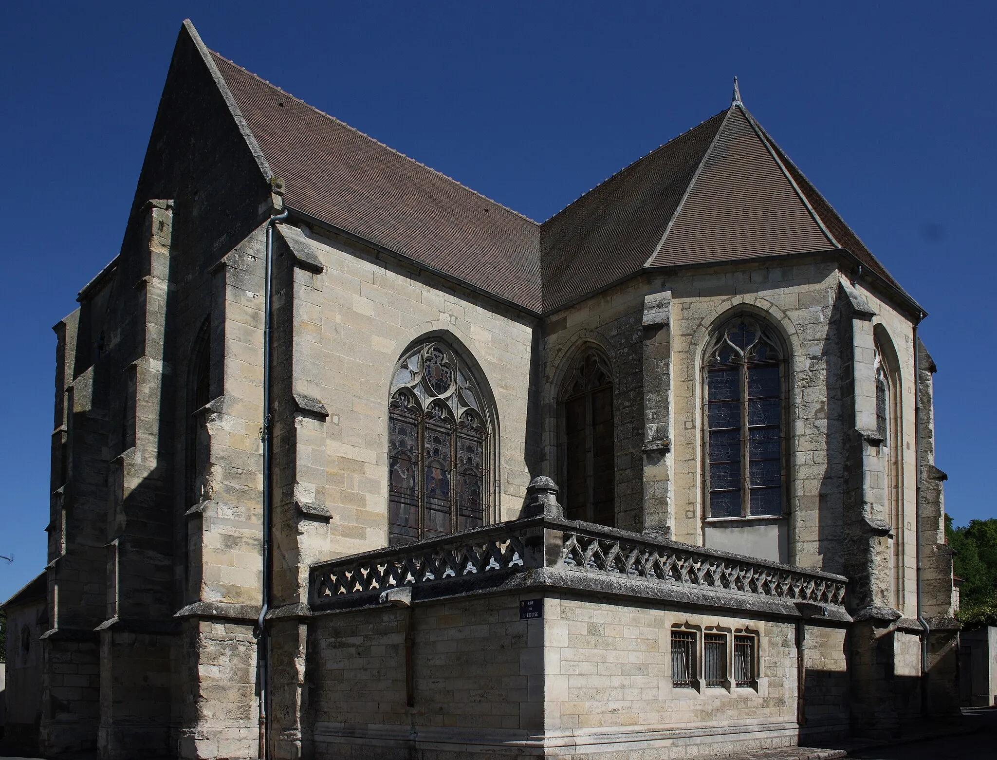 Photo showing: Kirche Saint-Cyr-et-Sainte-Julitte in Crouy-sur-Ourcq (Département Seine-et-Marne), im 16. Jahrhundert erbaut