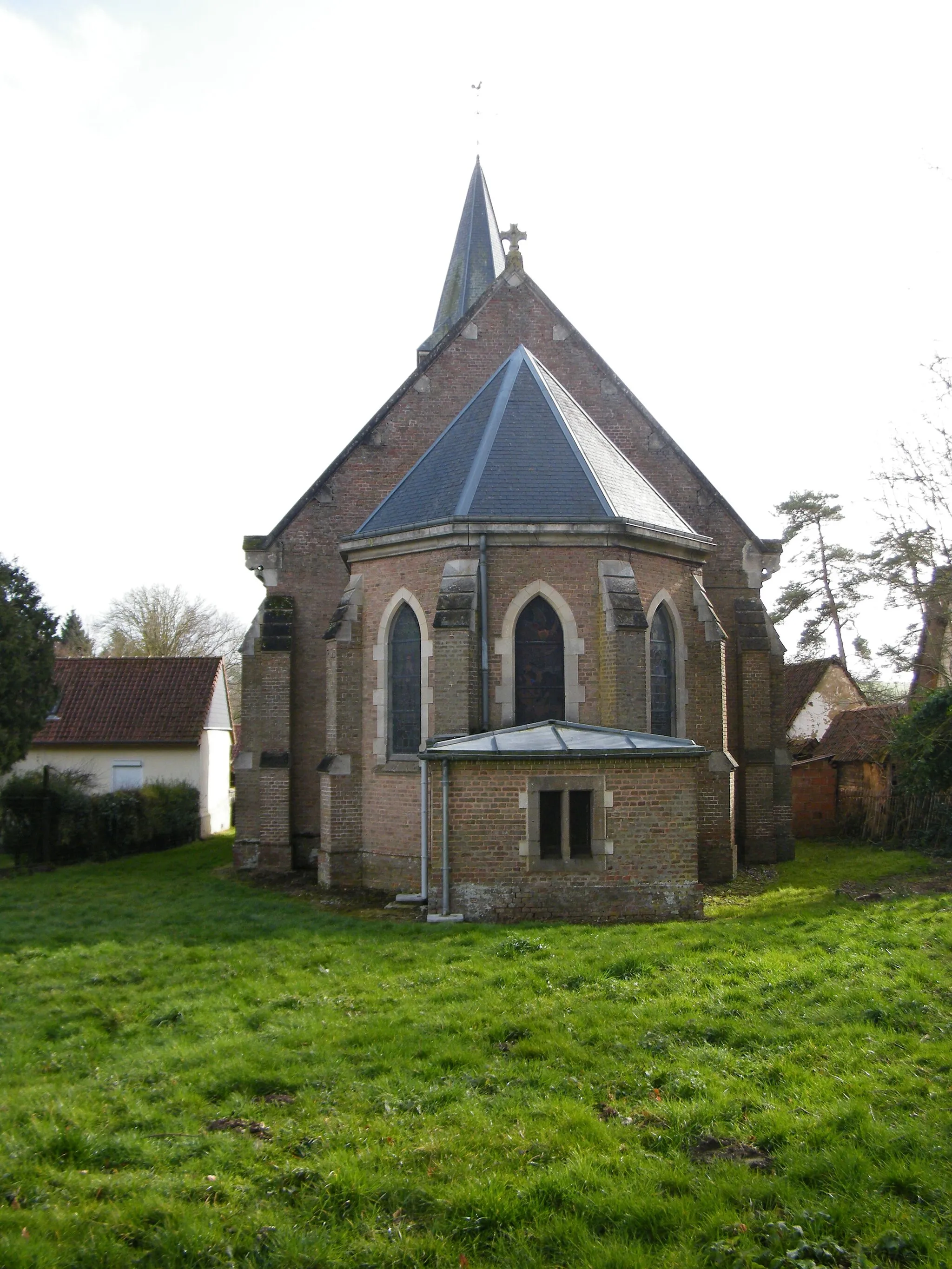 Photo showing: Bussus-Bussuel, Somme, France, le chevet de l'église Saint-Michel.