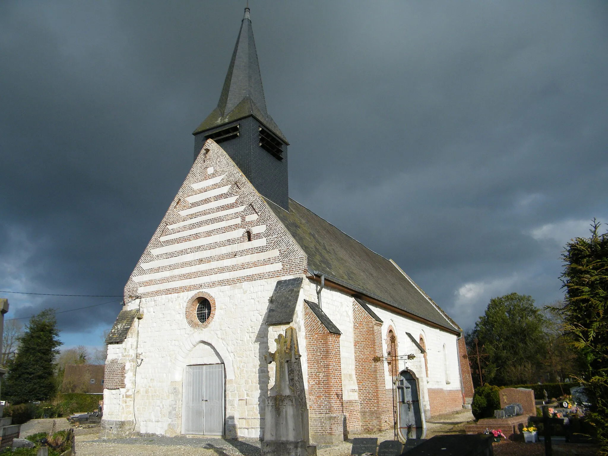 Photo showing: L'église Saint-Wulfran d'Ergnies, Somme, France.