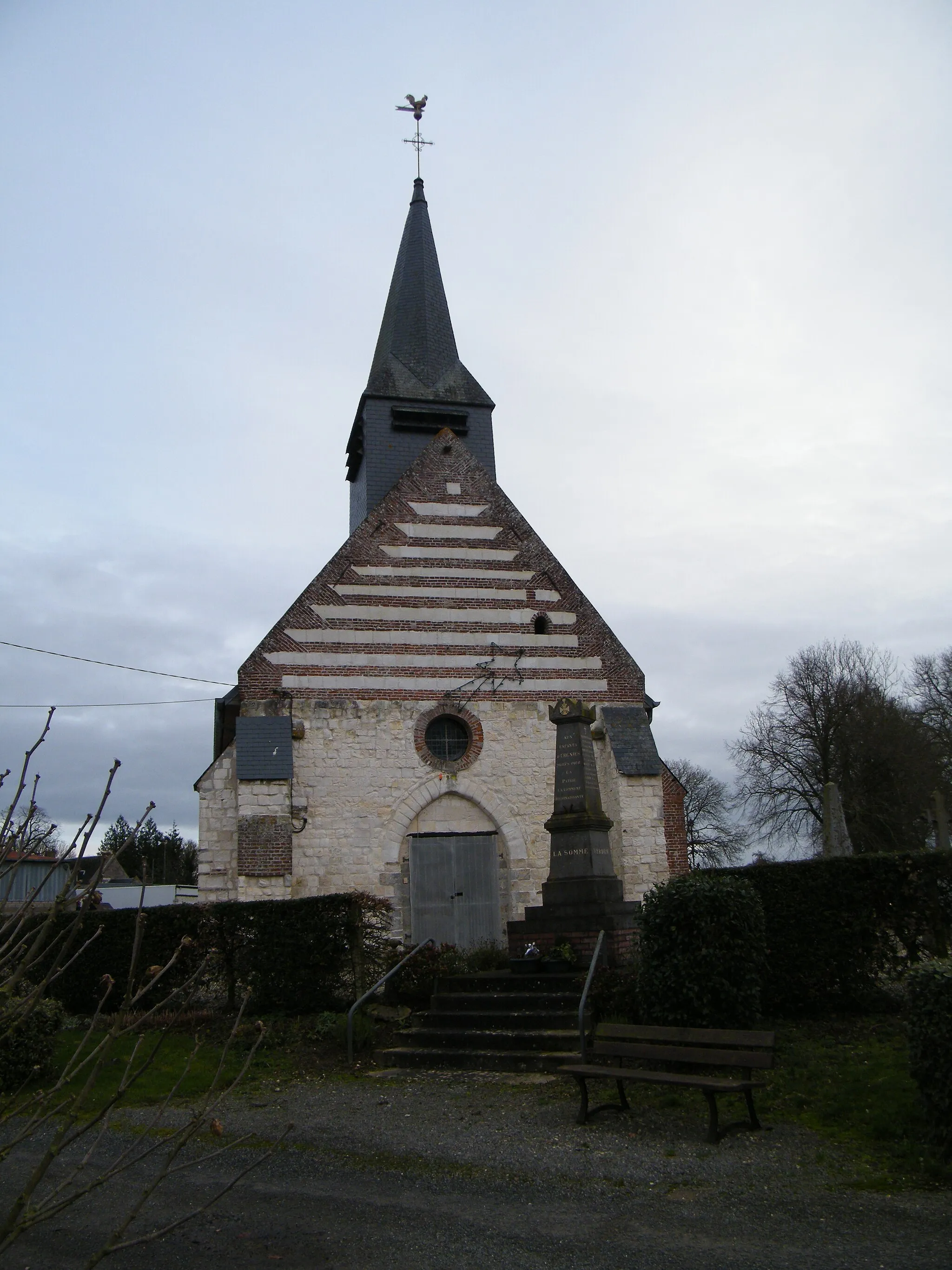 Photo showing: Ergnies, Somme, France, église Saint-Wulfran.