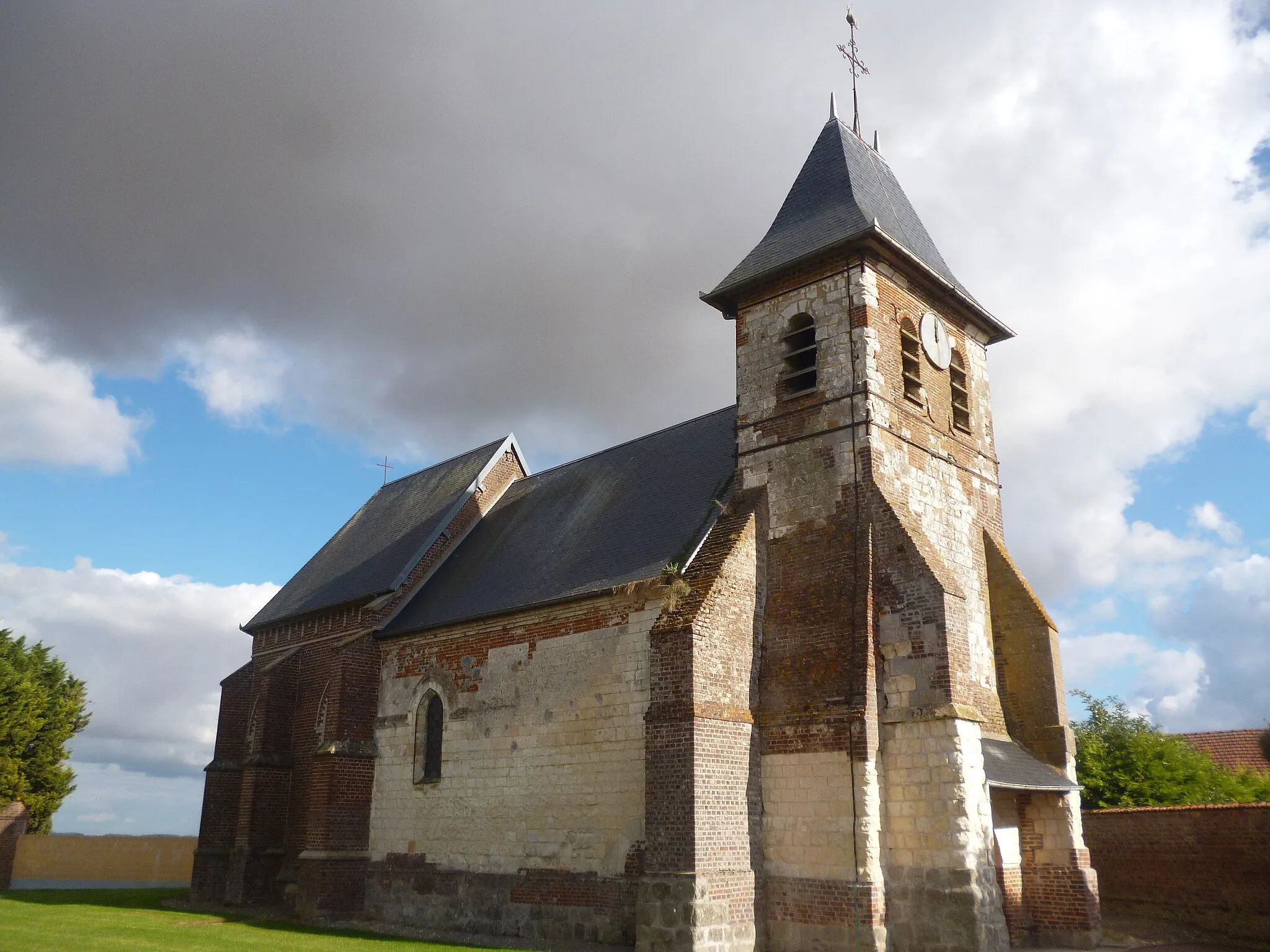 Photo showing: Eglise Saint-Gilles de la commune de Le Cardonnois (Somme).