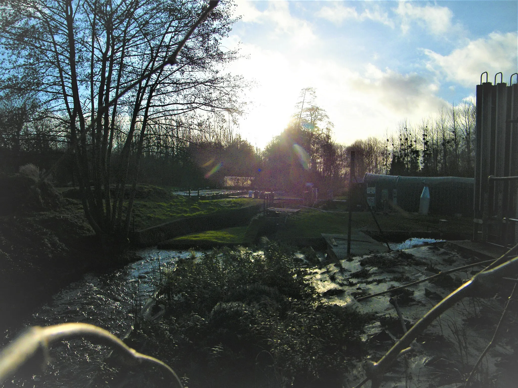 Photo showing: Laleu, Somme, France, pisciculture sur l'Airaines, entre Métigny et Laleu.