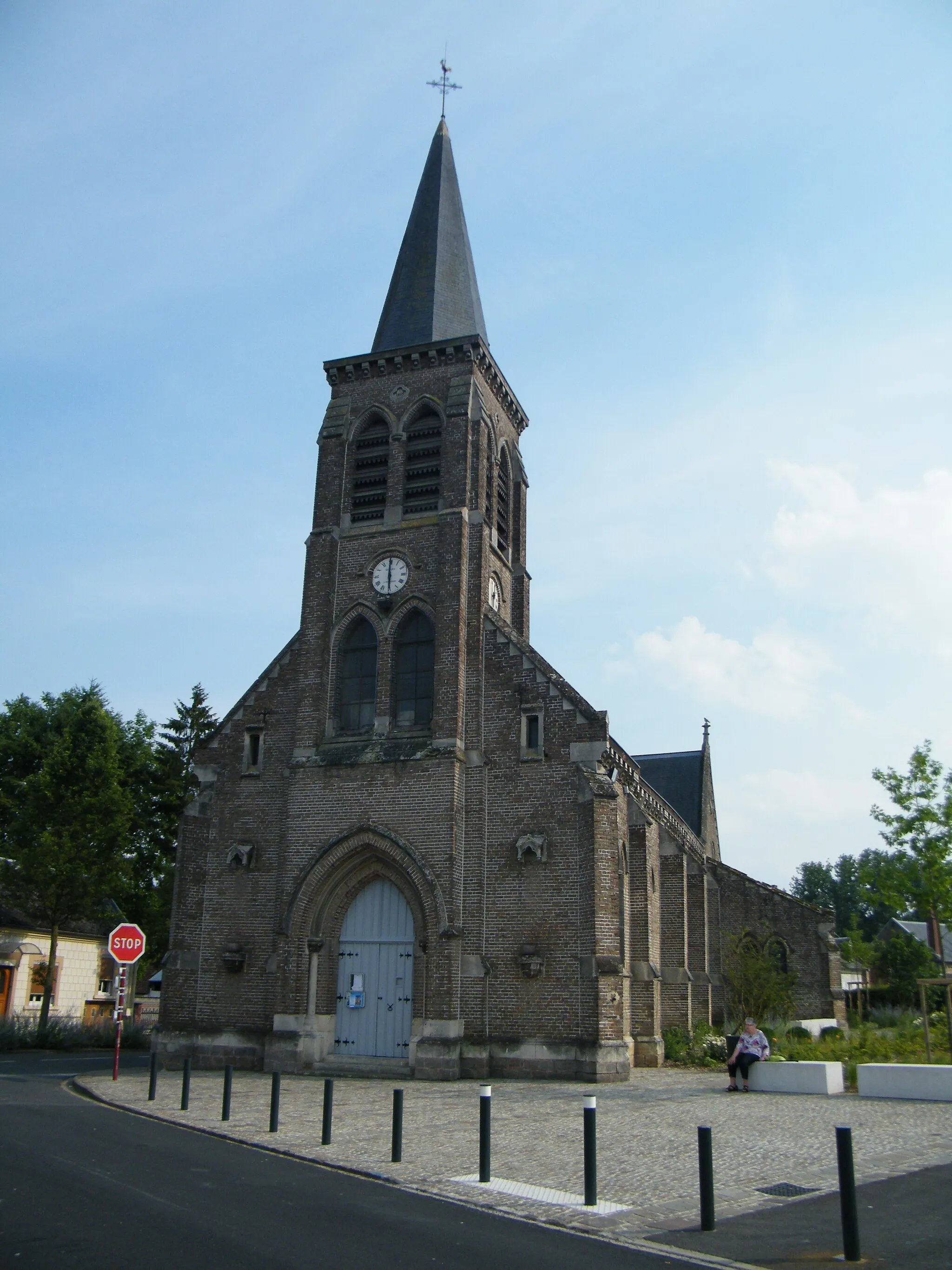 Photo showing: Église Saint-Nicolas de Ville-le-Marclet, Somme, France.