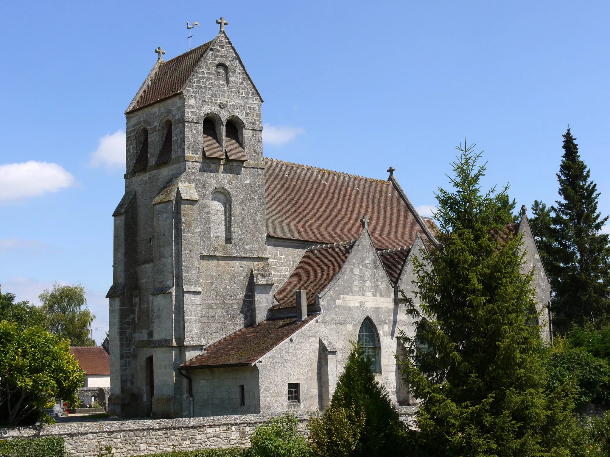 Photo showing: Eglise de Saint-Étienne-Roilaye, Oise, France