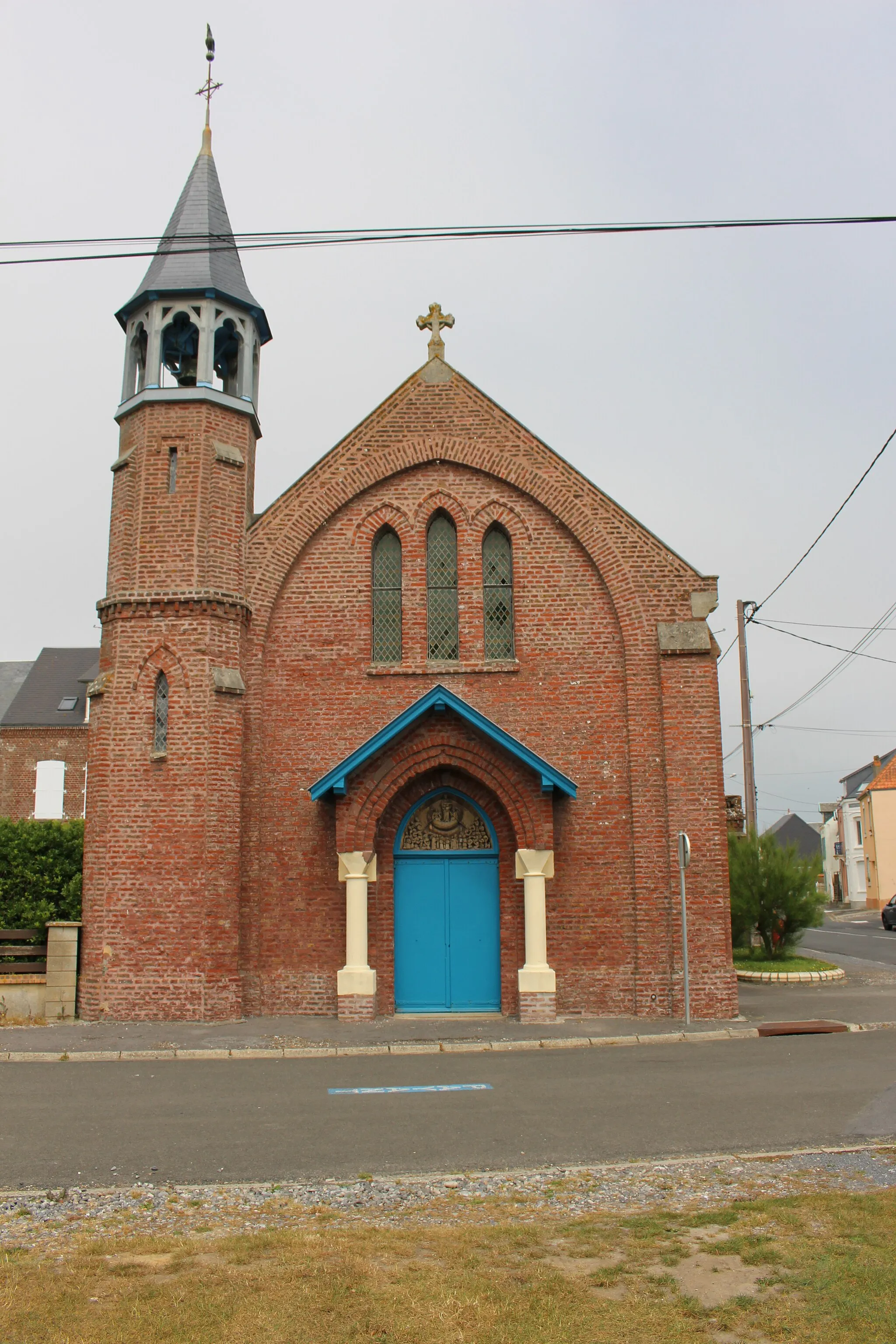 Photo showing: Vue de face de la chapelle Notre-Dame-de-la-Mer à Cayeux-sur-Mer dans le département de la Somme