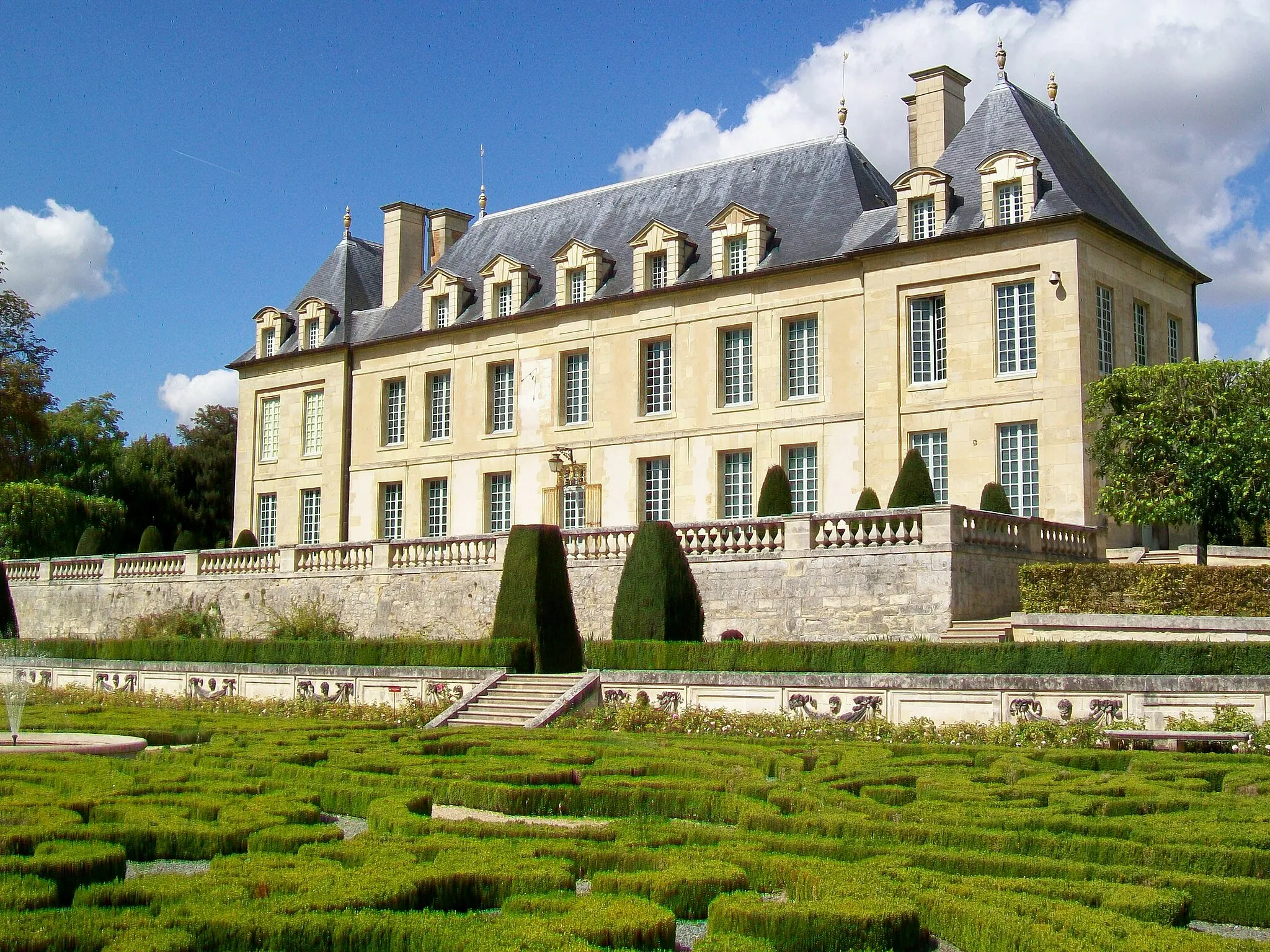 Photo showing: Le château de Leyrit des XVIIe et XVIIIe siècle, plus connu comme le château d'Auvers-sur-Oise, façade sud.