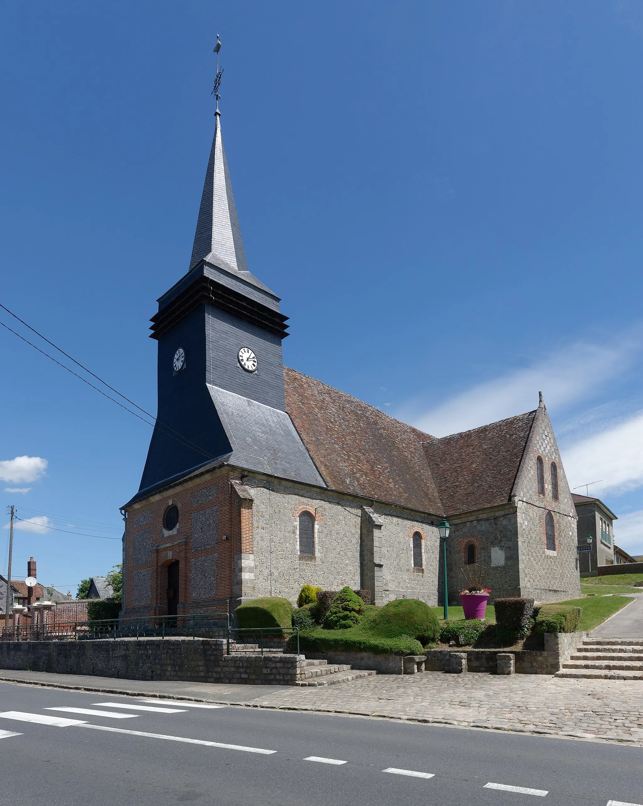 Photo showing: Église Saint-Omer de Saint-Omer-en-Chaussée, dans l'Oise.