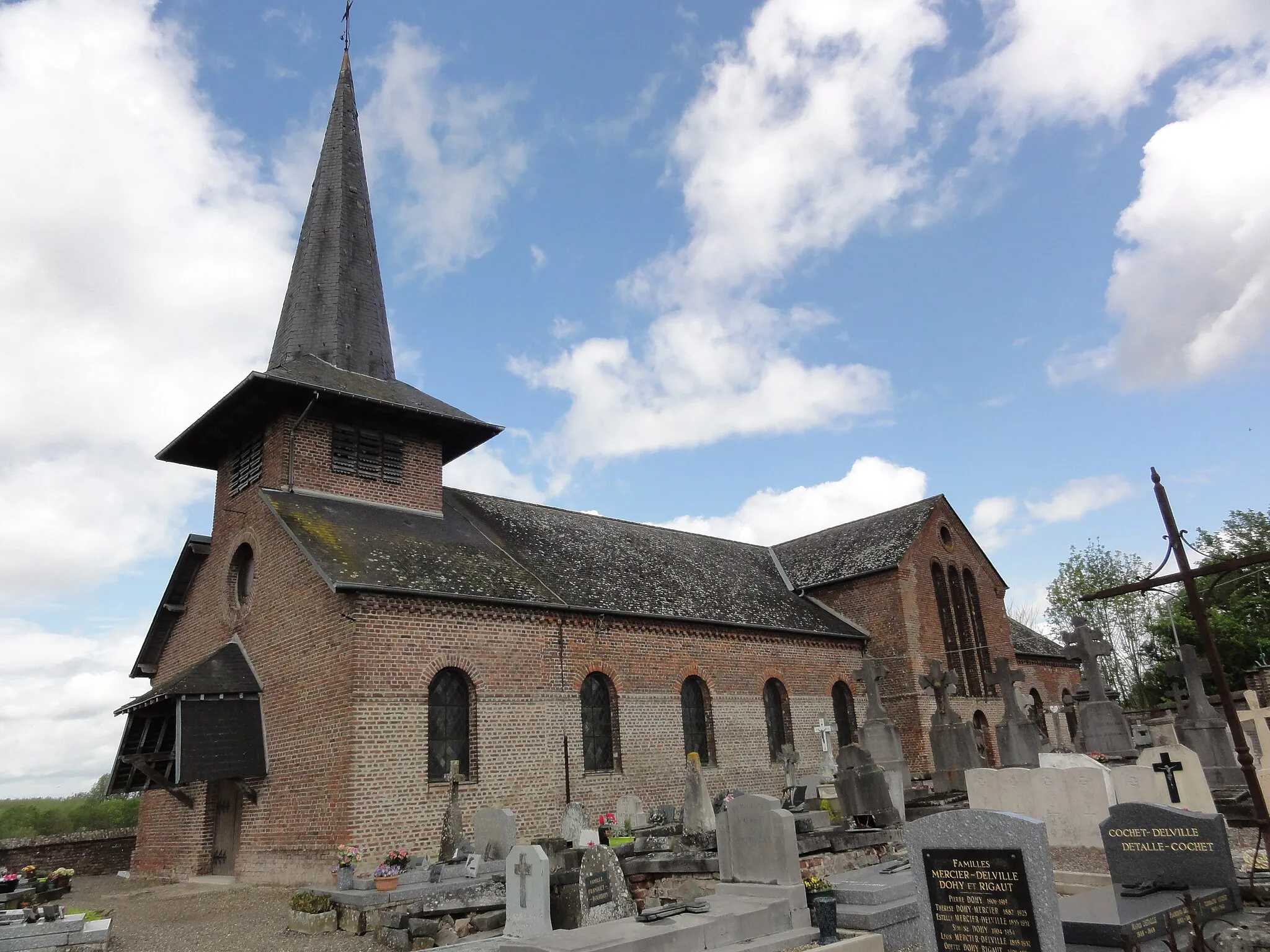 Photo showing: Brissy-Hamégicourt (Aisne) église d'Hamégicourt