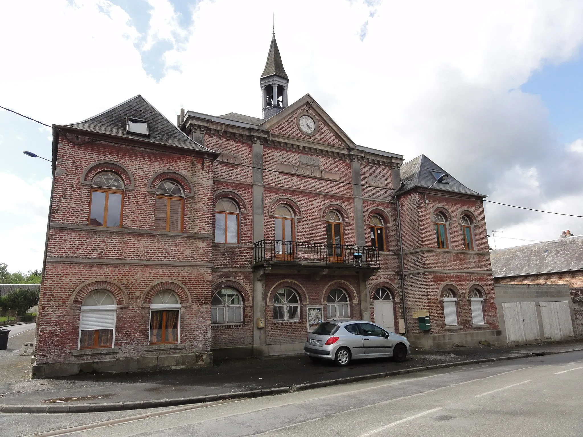 Photo showing: Brissy-Hamégicourt (Aisne) ancienne mairie d'Hamégicourt