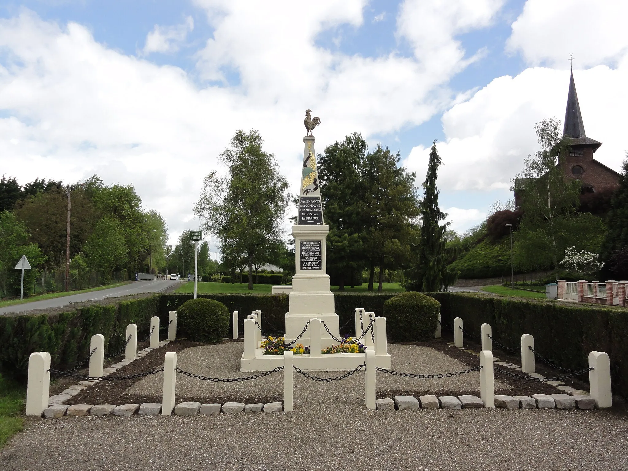 Photo showing: Brissy-Hamégicourt (Aisne) monument aux morts d'Hamégicourt