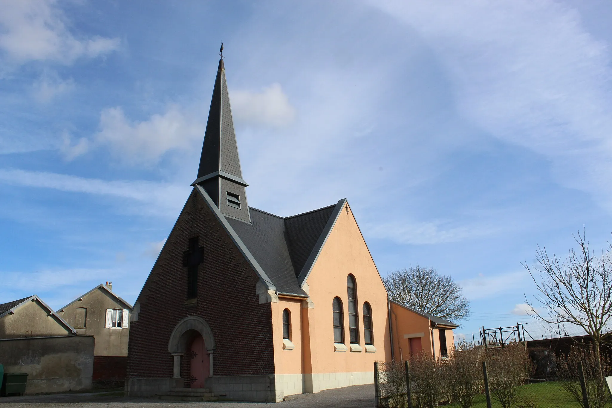 Photo showing: L'église de Cerizy.