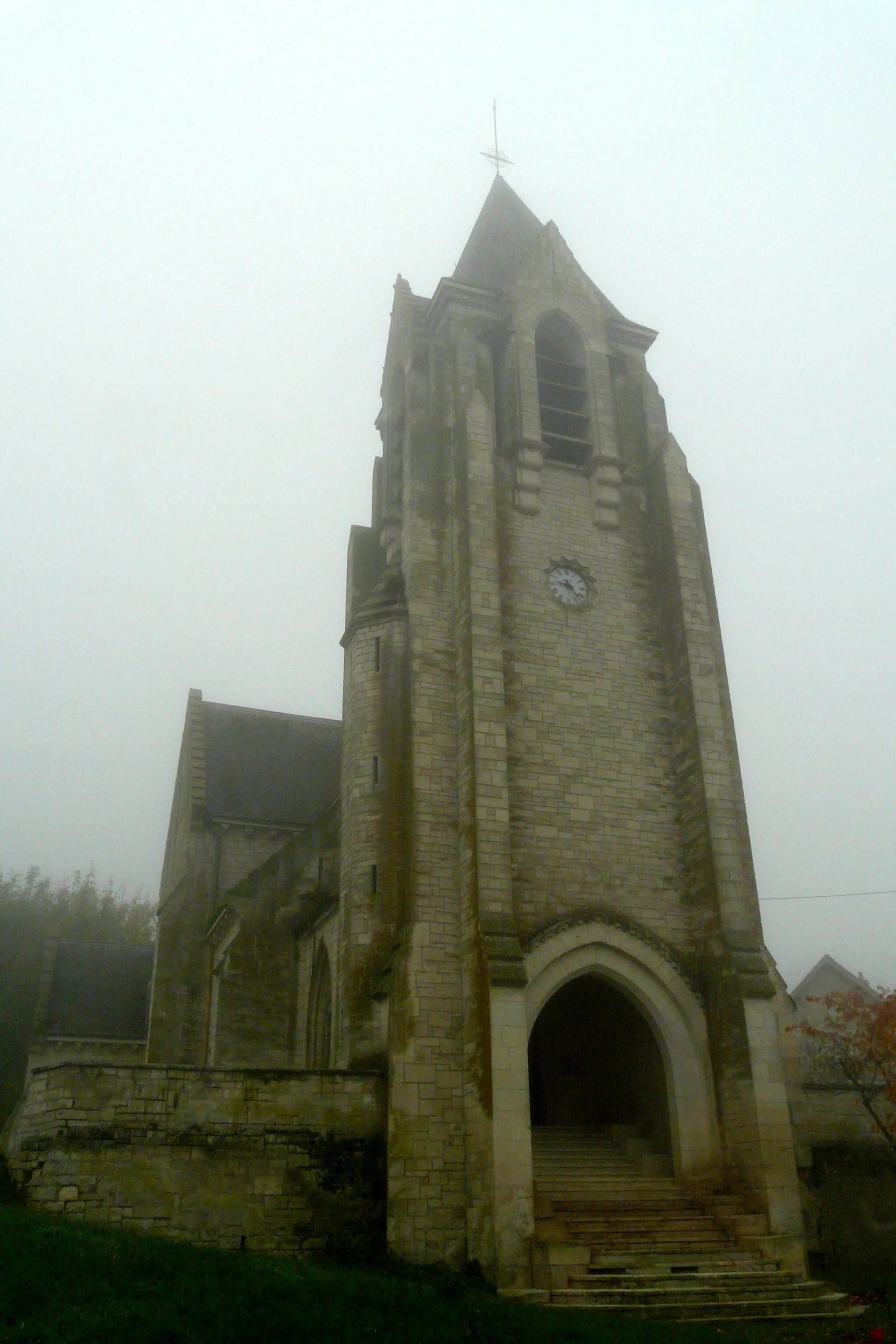 Photo showing: Sainte-Benoite Church in Craonnelle, Aisne department, France