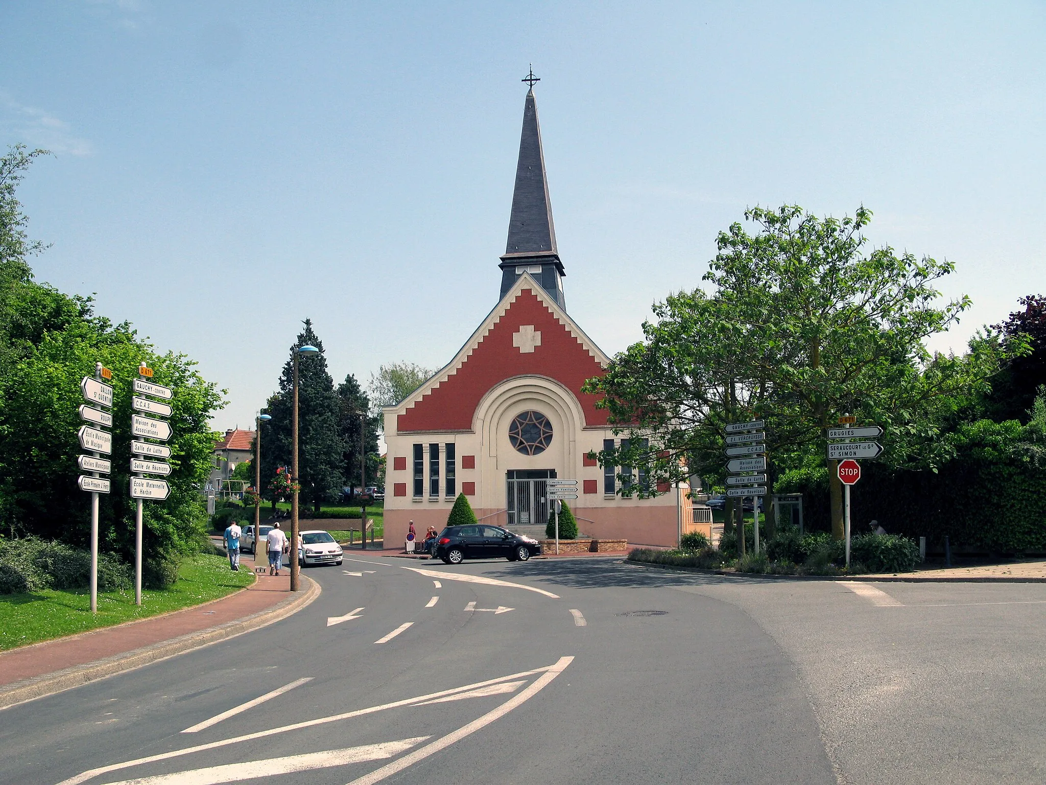 Photo showing: Gauchy (Aisne, France) -

L'église.
