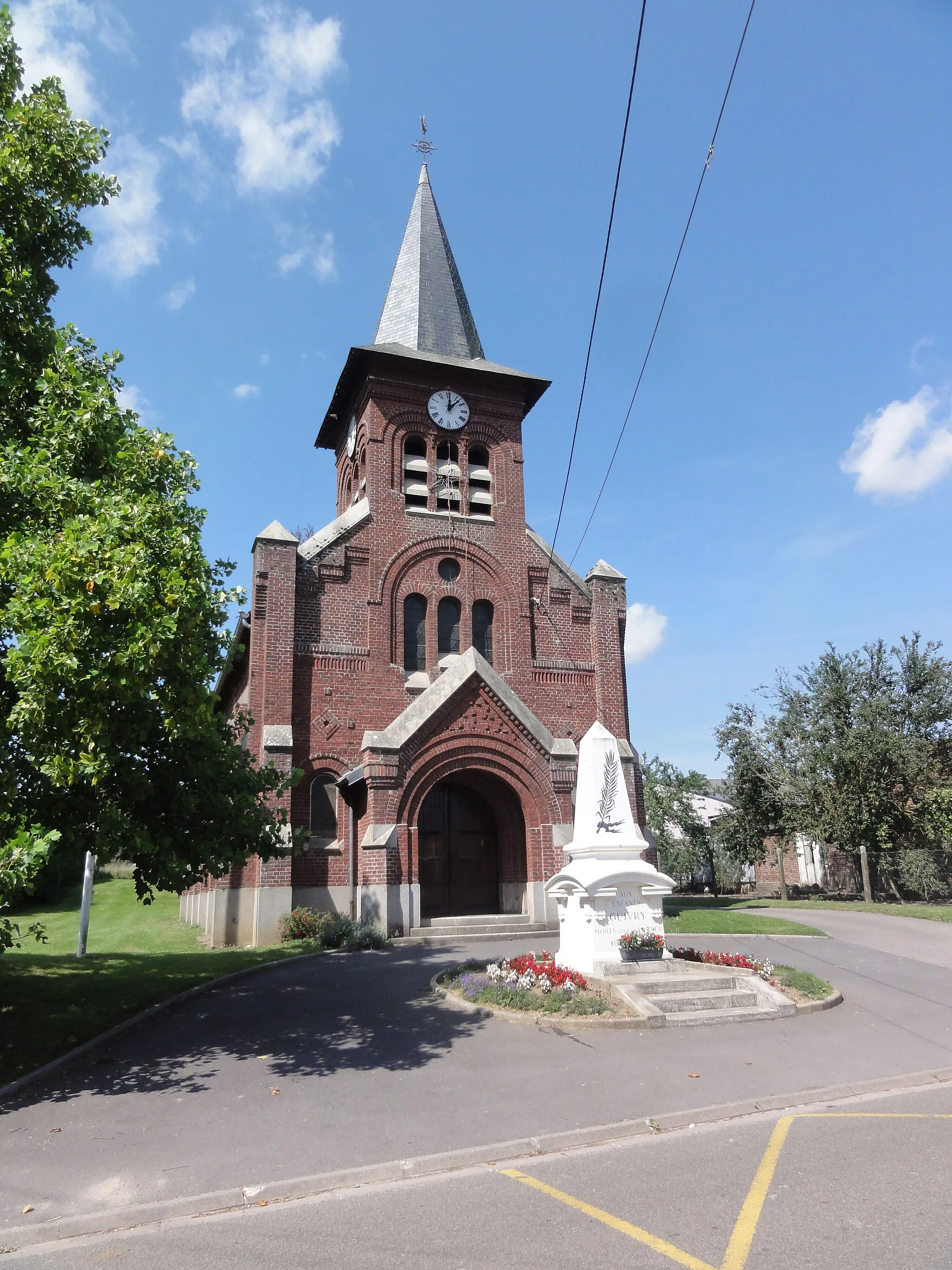 Photo showing: Guivry (Aisne) église Saint-Jean- Baptiste