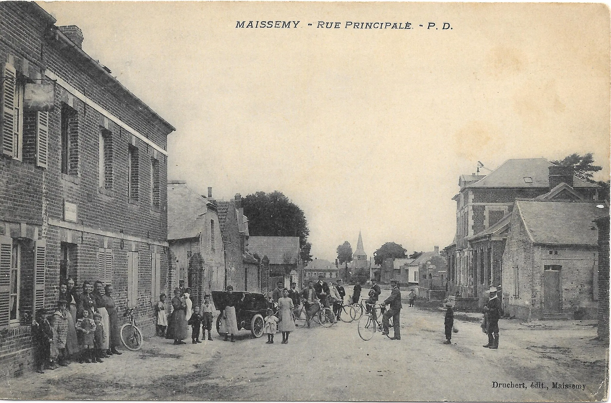 Photo showing: Vue du village vers 1910.