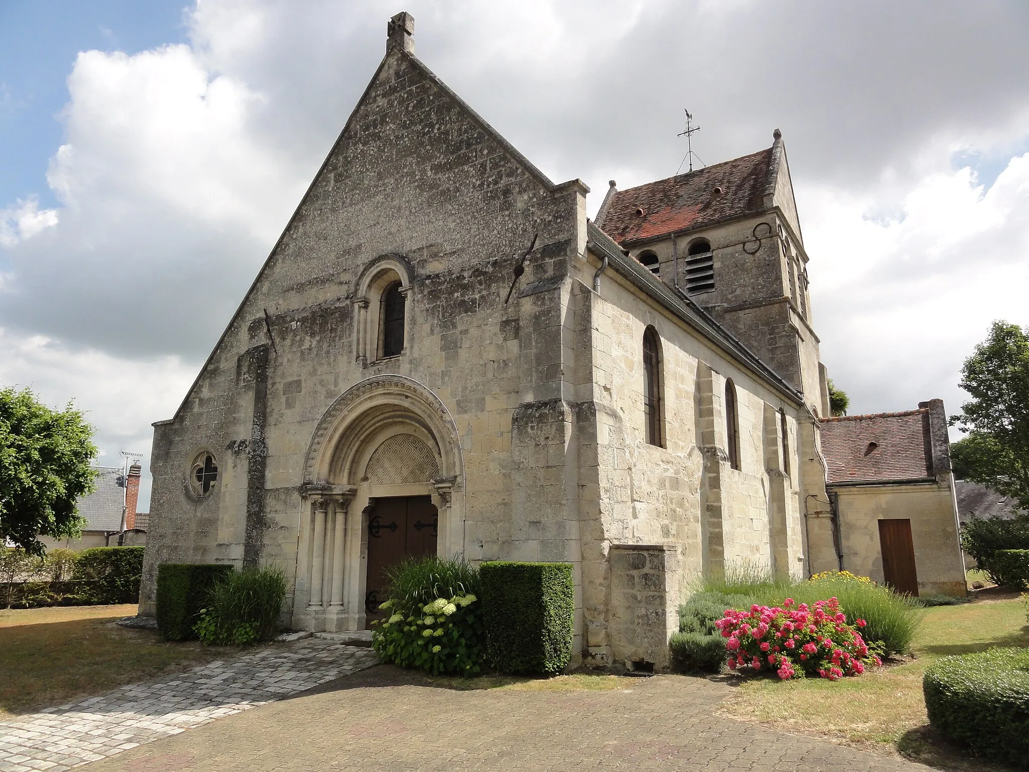 Photo showing: Mercin-et-Vaux (Aisne) église Saint-Léger