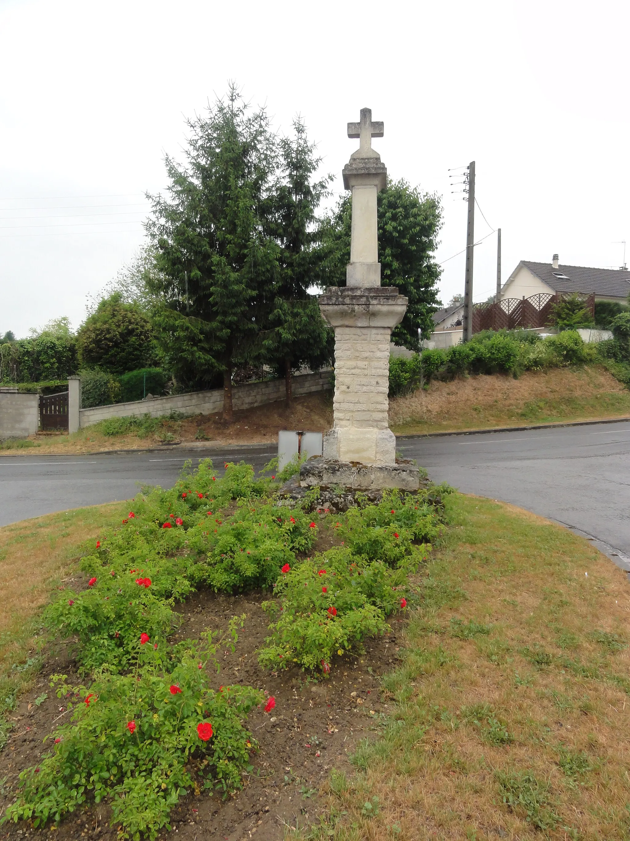 Photo showing: Pasly (Aisne) croix de chemin