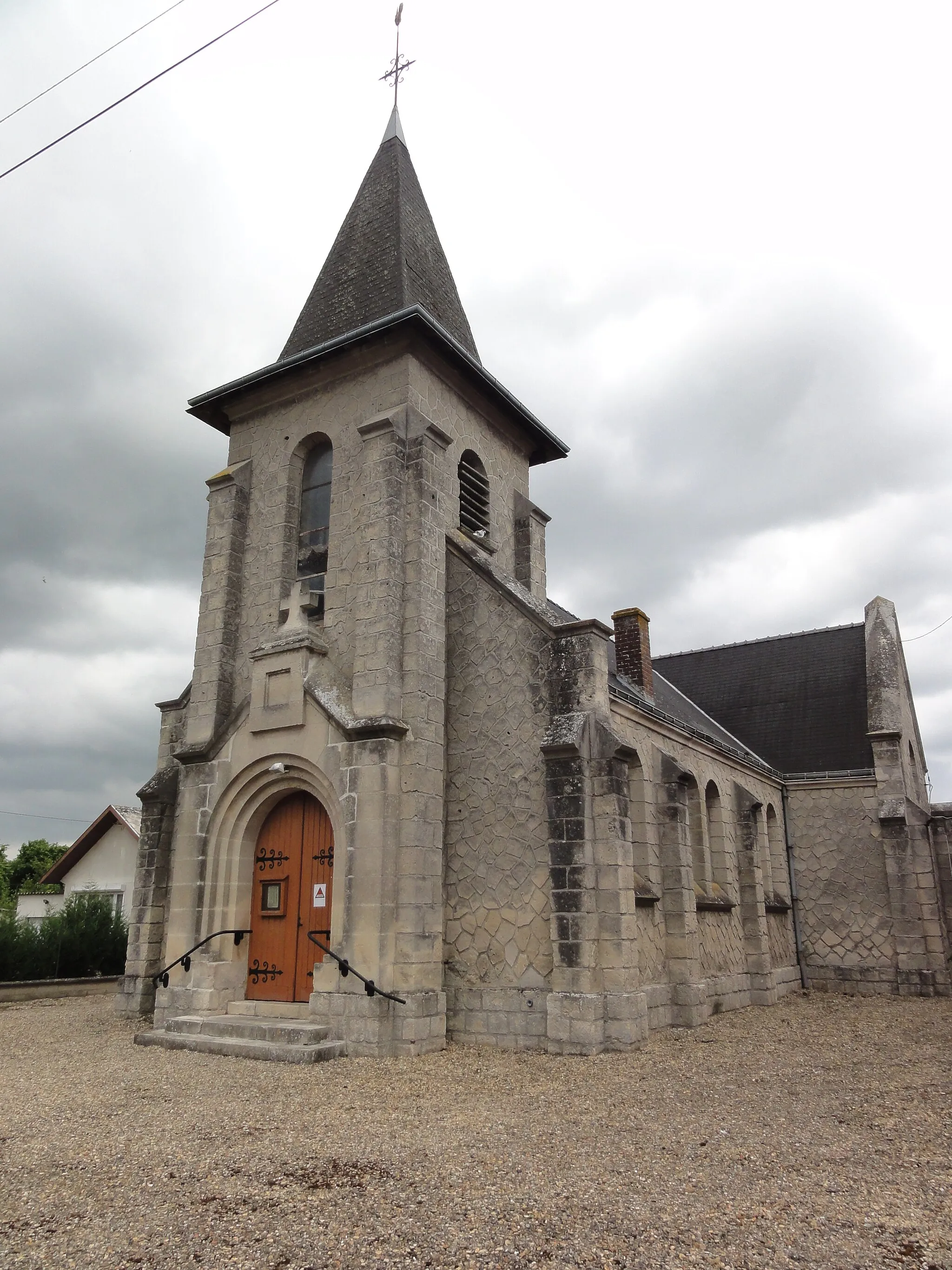 Photo showing: Pierremande (Aisne) église