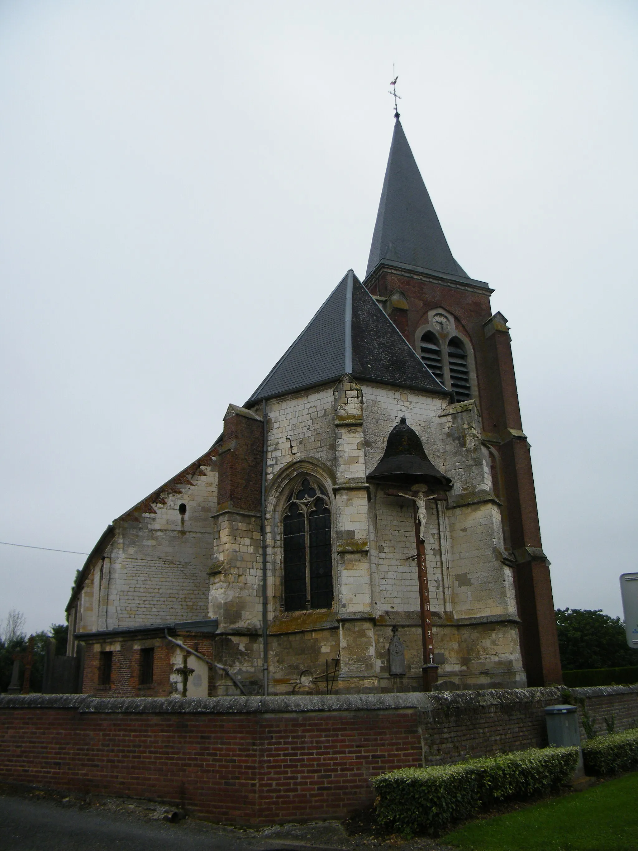 Photo showing: Église Saint-Étienne de Bayonvillers, Somme, France.