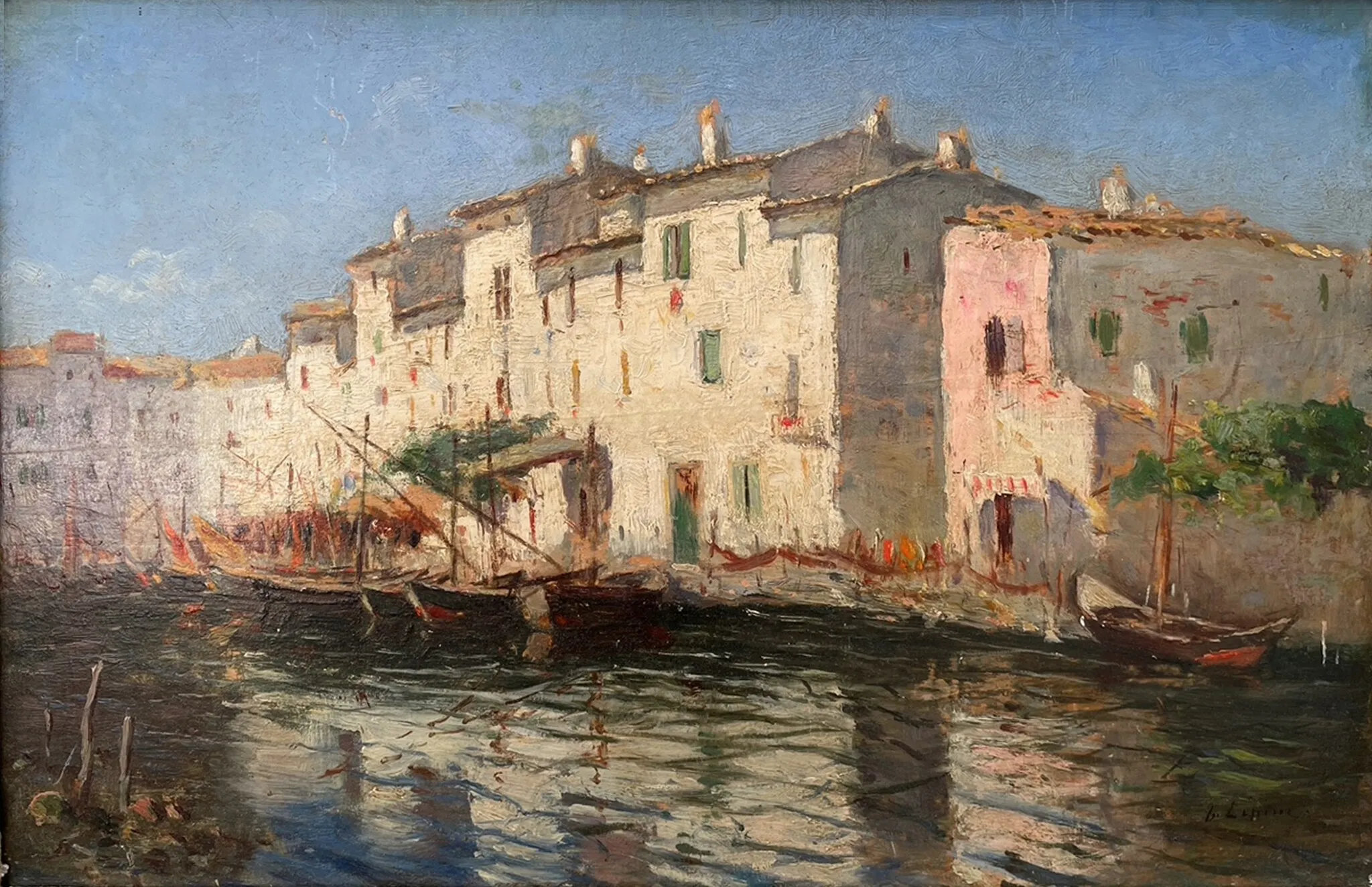 Photo showing: Port de Martigues par Joseph Lepine 1867-1943