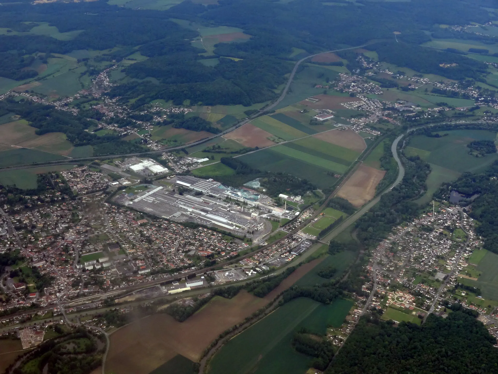 Photo showing: Vue aérienne de Montmacq (Oise), France.