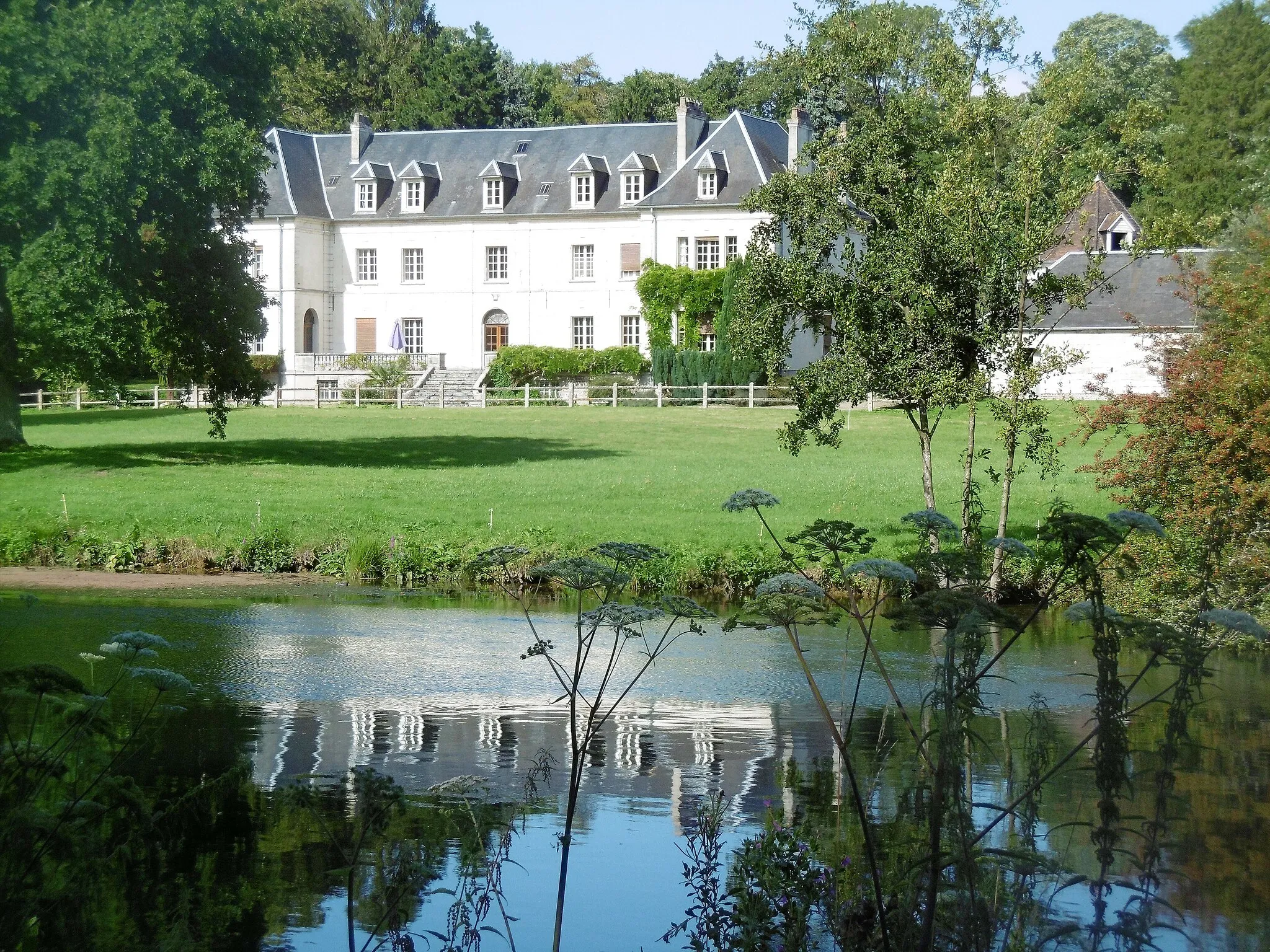 Photo showing: Château d'Épagnette (Somme, France), côté sud, vu de la véloroute.