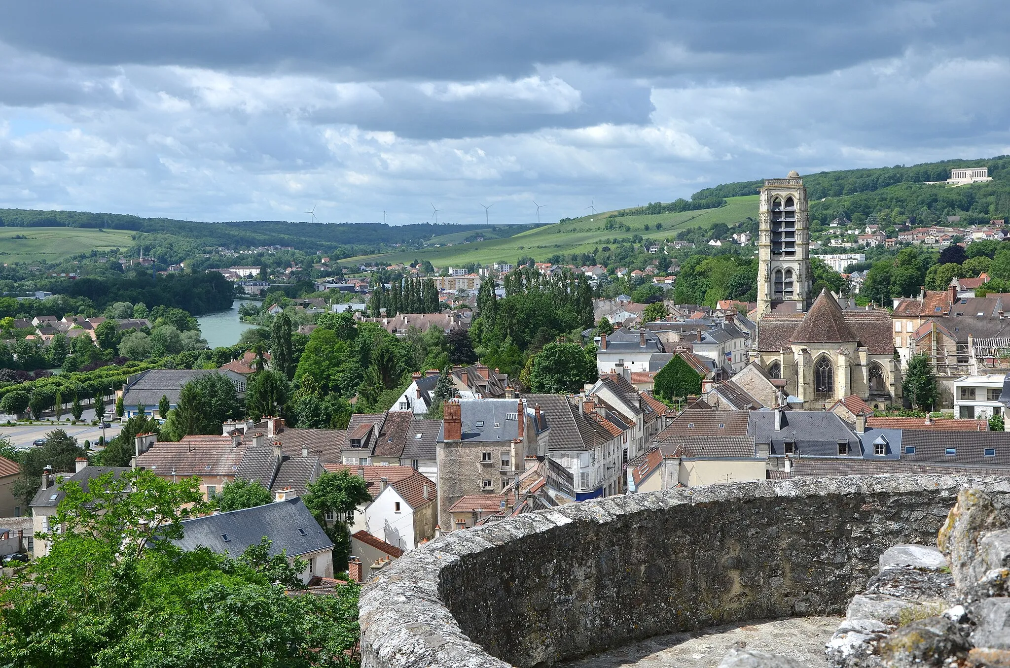 Photo showing: Vue depuis le chateau de Chateau Thierry, Aisne, France