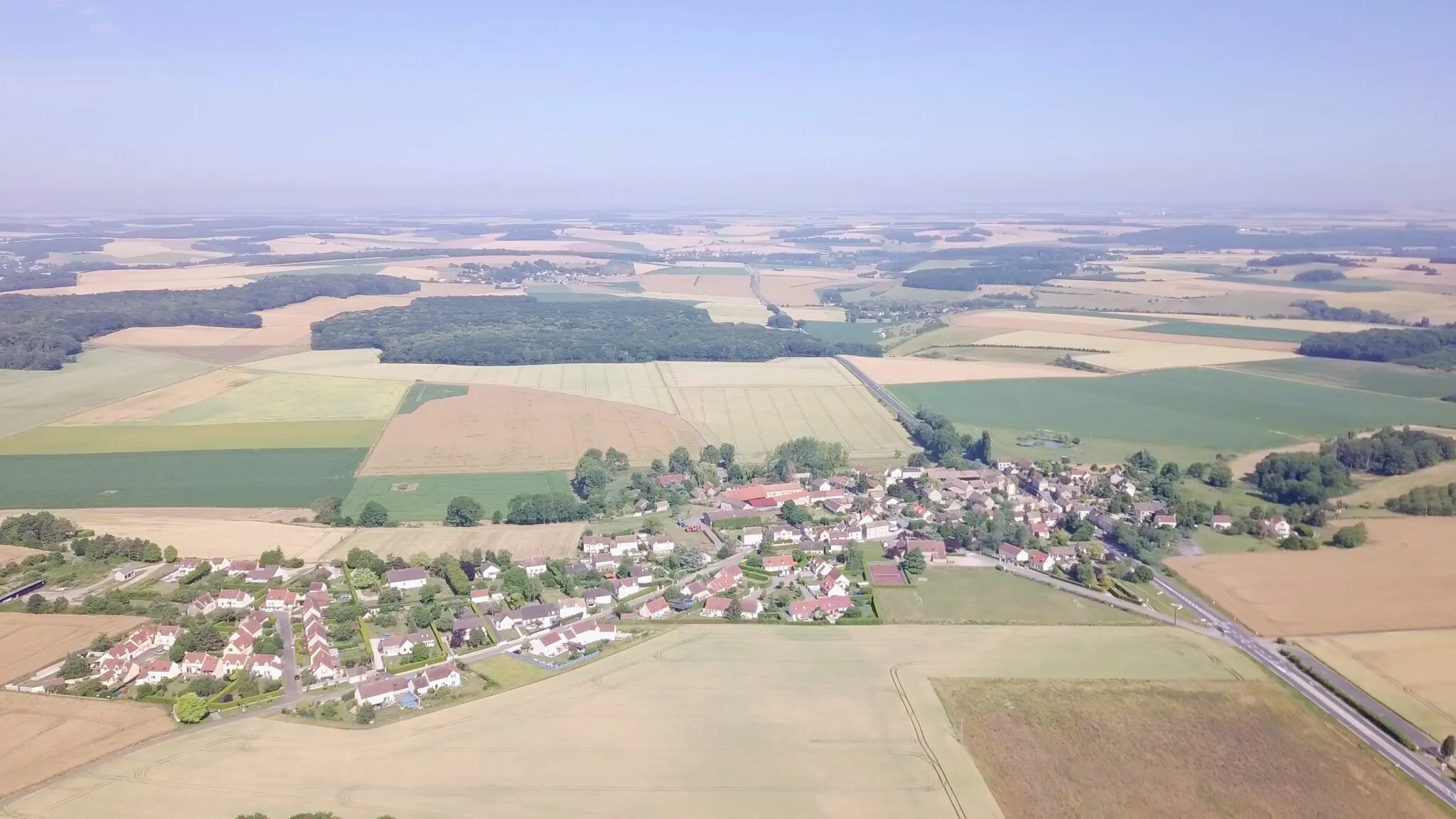 Photo showing: Vue aérienne du village