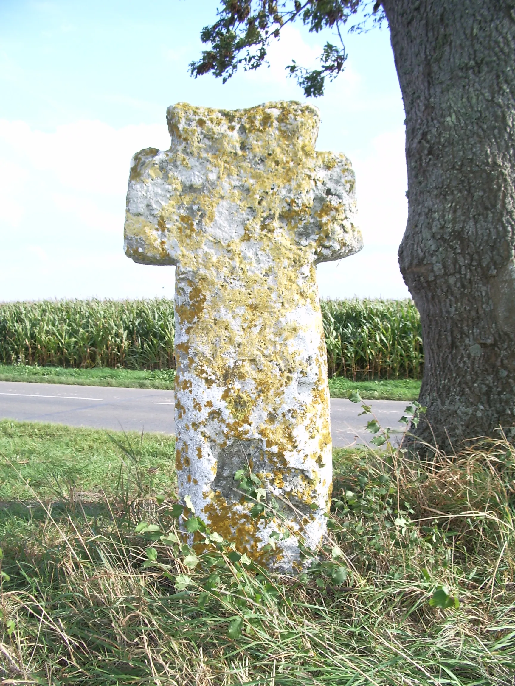 Photo showing: Croix de pierre à Cambron, Somme, France.