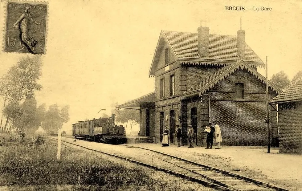 Photo showing: Carte postale de la gare