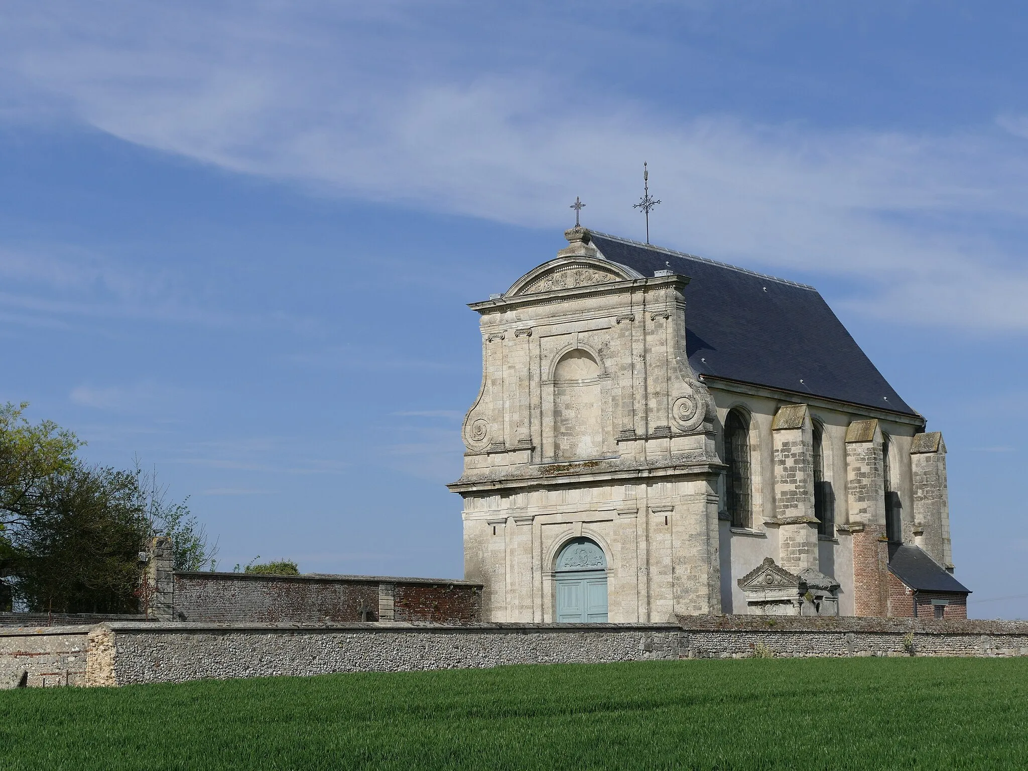 Photo showing: Our Lady's church in Ressons-l'Abbaye (Oise, Picardie, France).