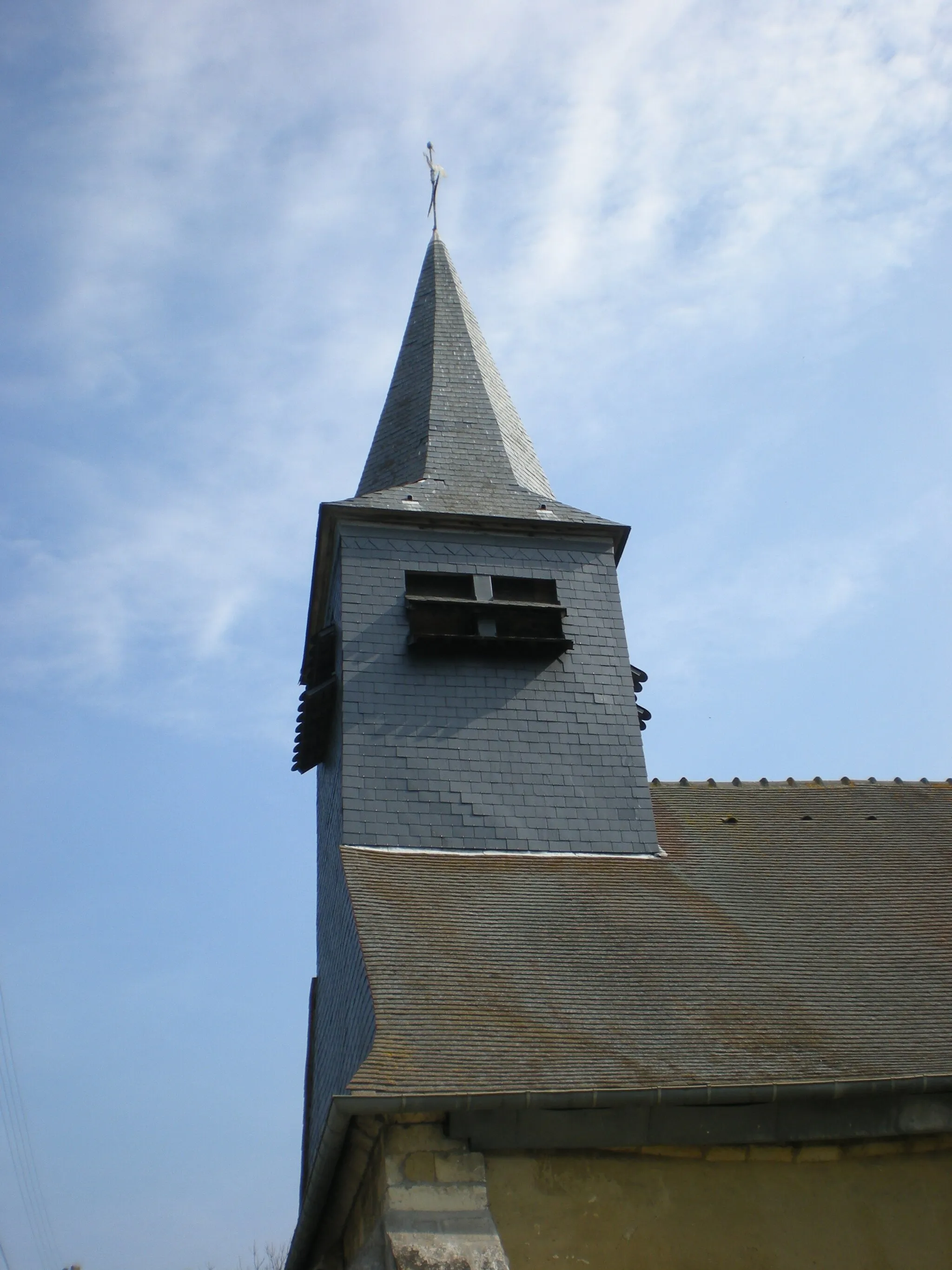 Photo showing: Le clocher de l'église