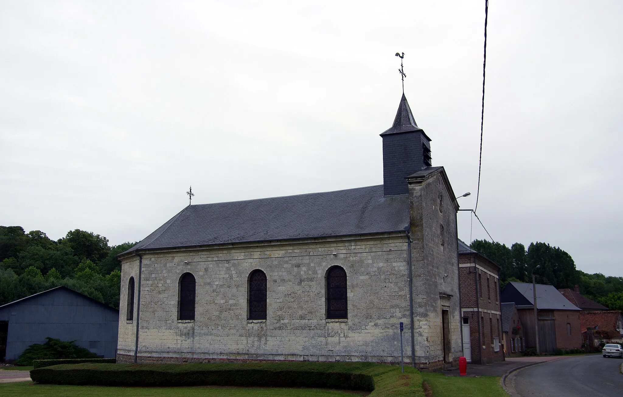 Photo showing: Marieux (Somme, France) -
L'église Saint-Léger.
.