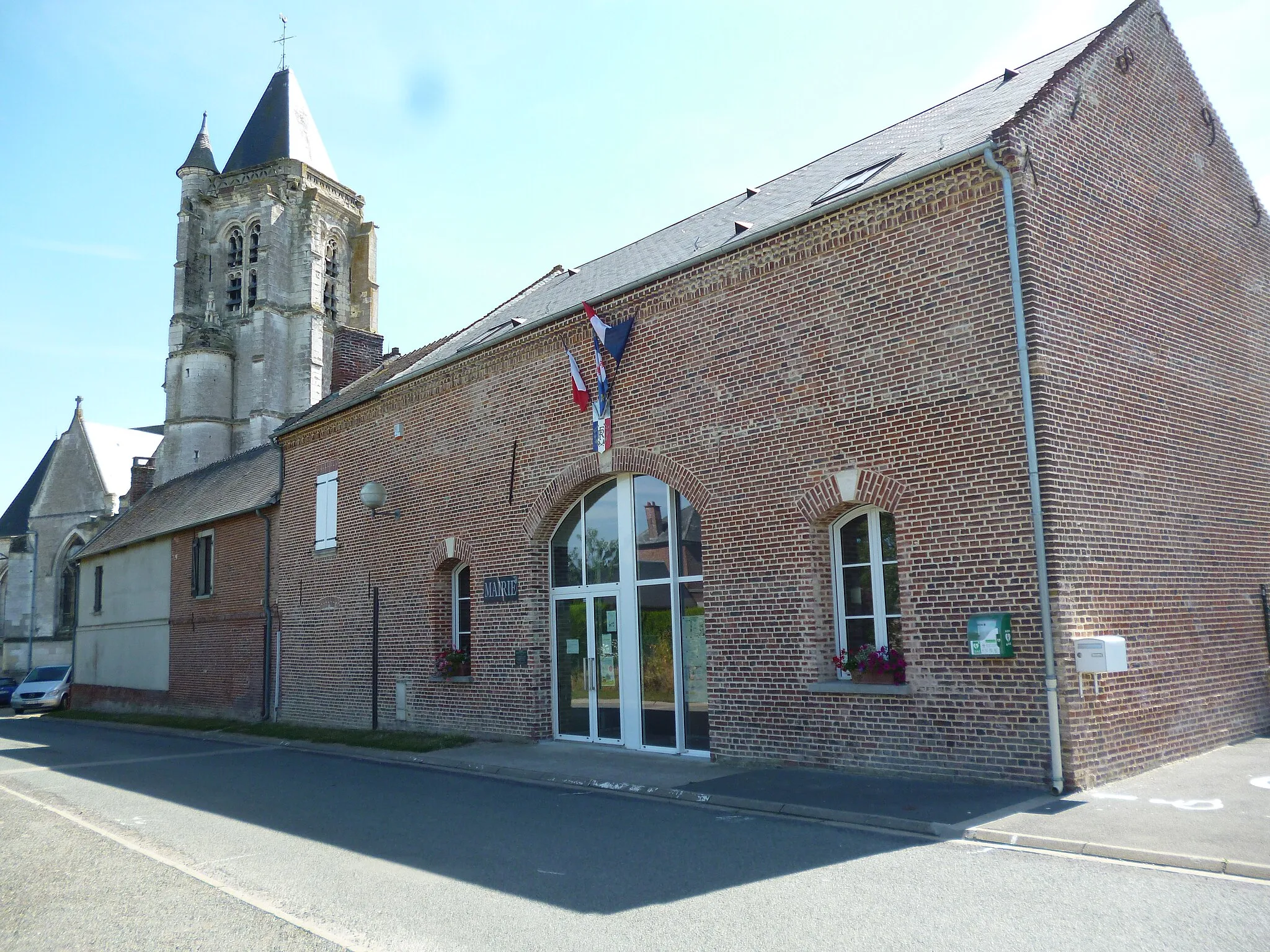 Photo showing: Mairie de la commune de Brunvillers-la-Motte (Oise).