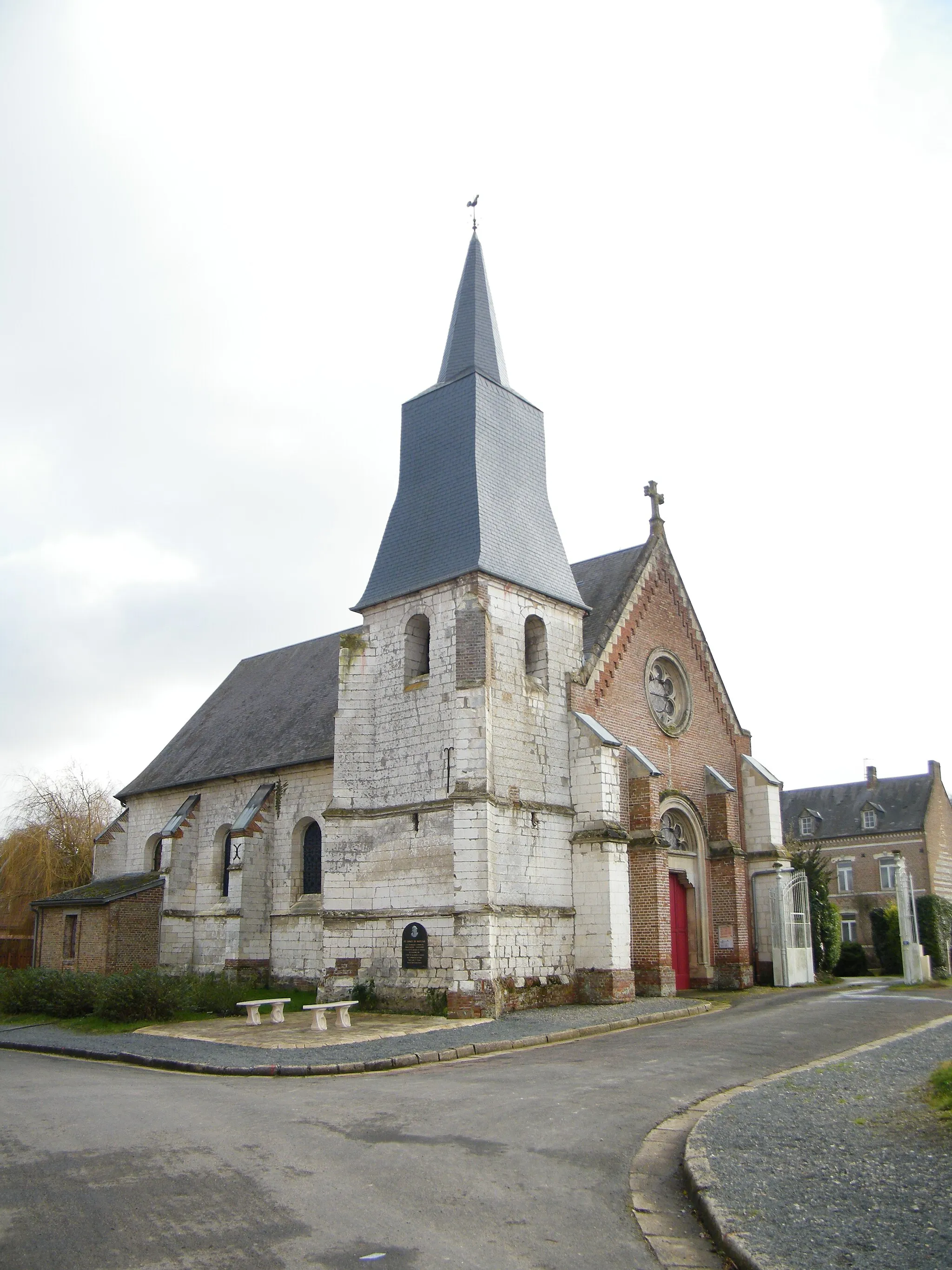 Photo showing: Briquemesnil-Flexicourt, Somme, France, église Saint-Martin.