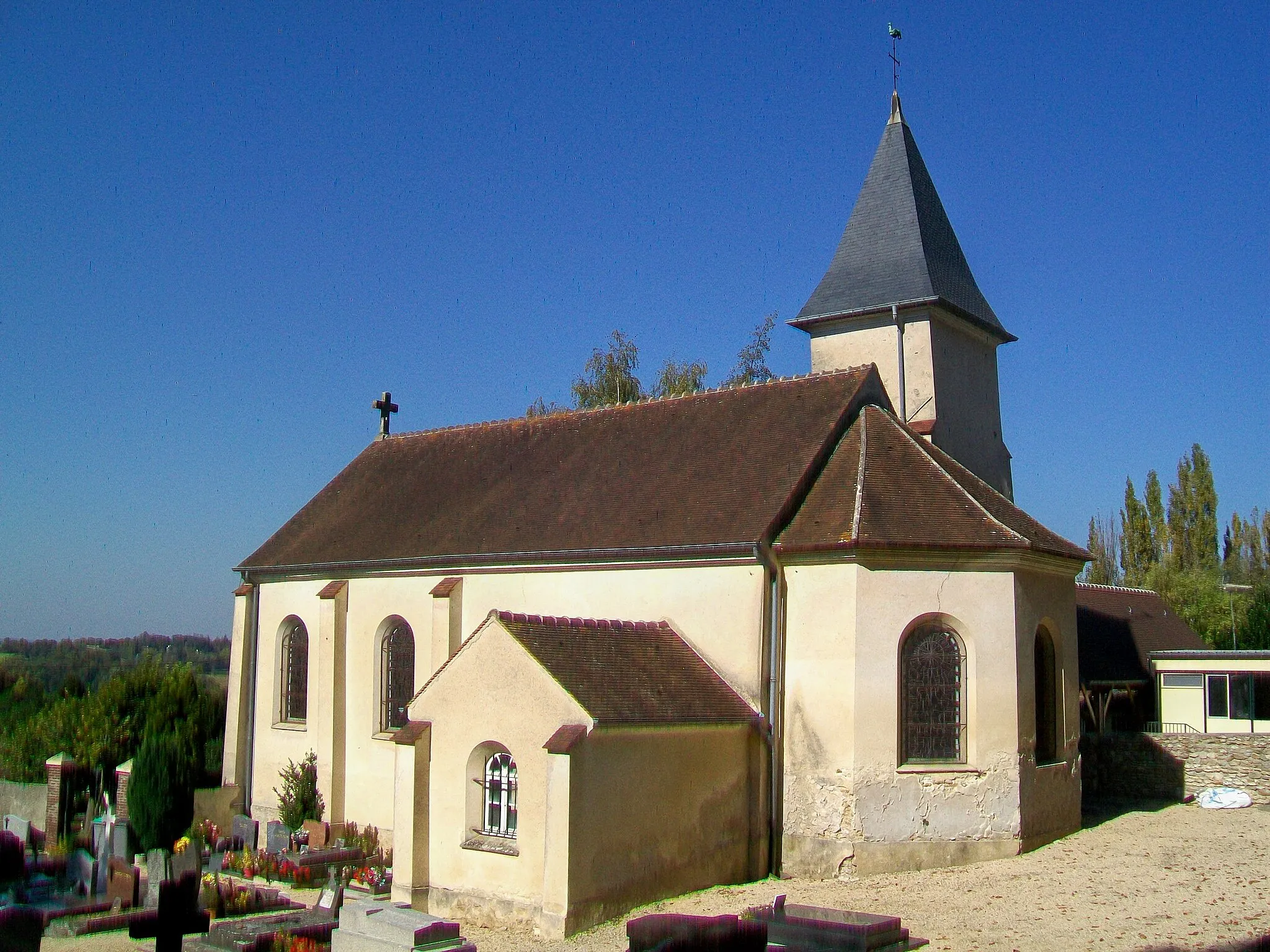 Photo showing: L'église Notre-Dame de la Pitié, du XIXe siècle, place de la Mairie.