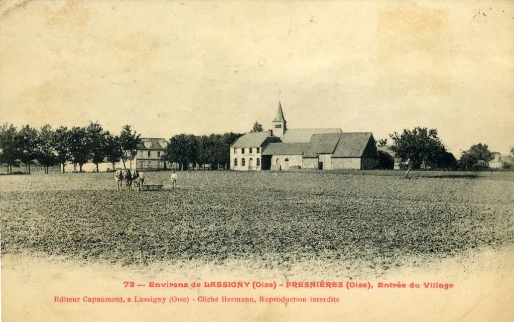Photo showing: Carte postale du village vers 1910.