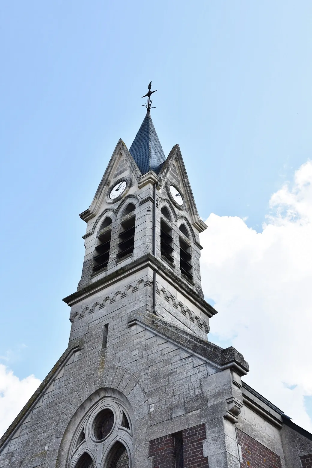 Photo showing: Le Clochers église Saint-Sulpice d'Écuvilly (60).