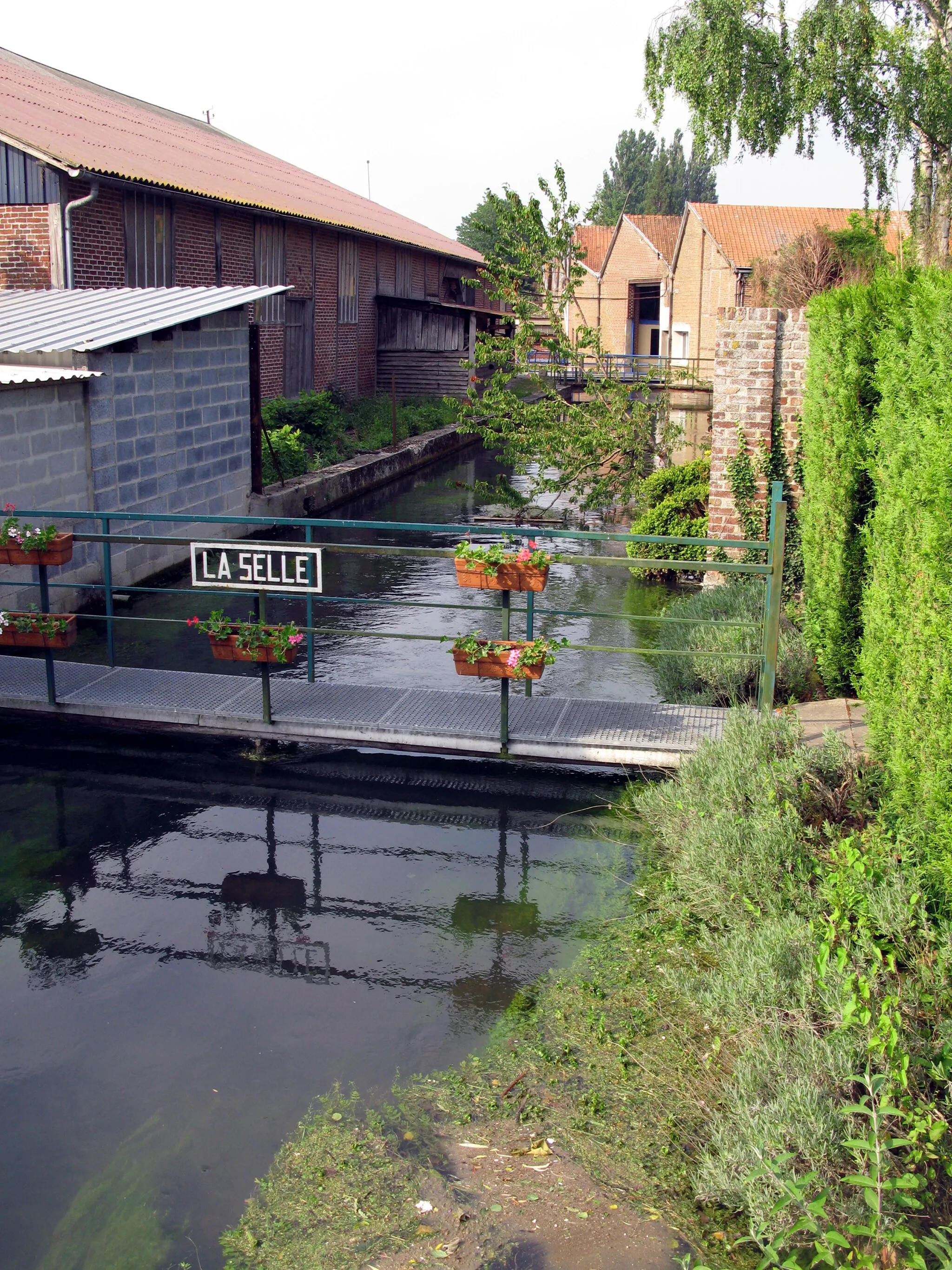 Photo showing: Loeuilly (Somme, France) - Passerelle sur la Selle.