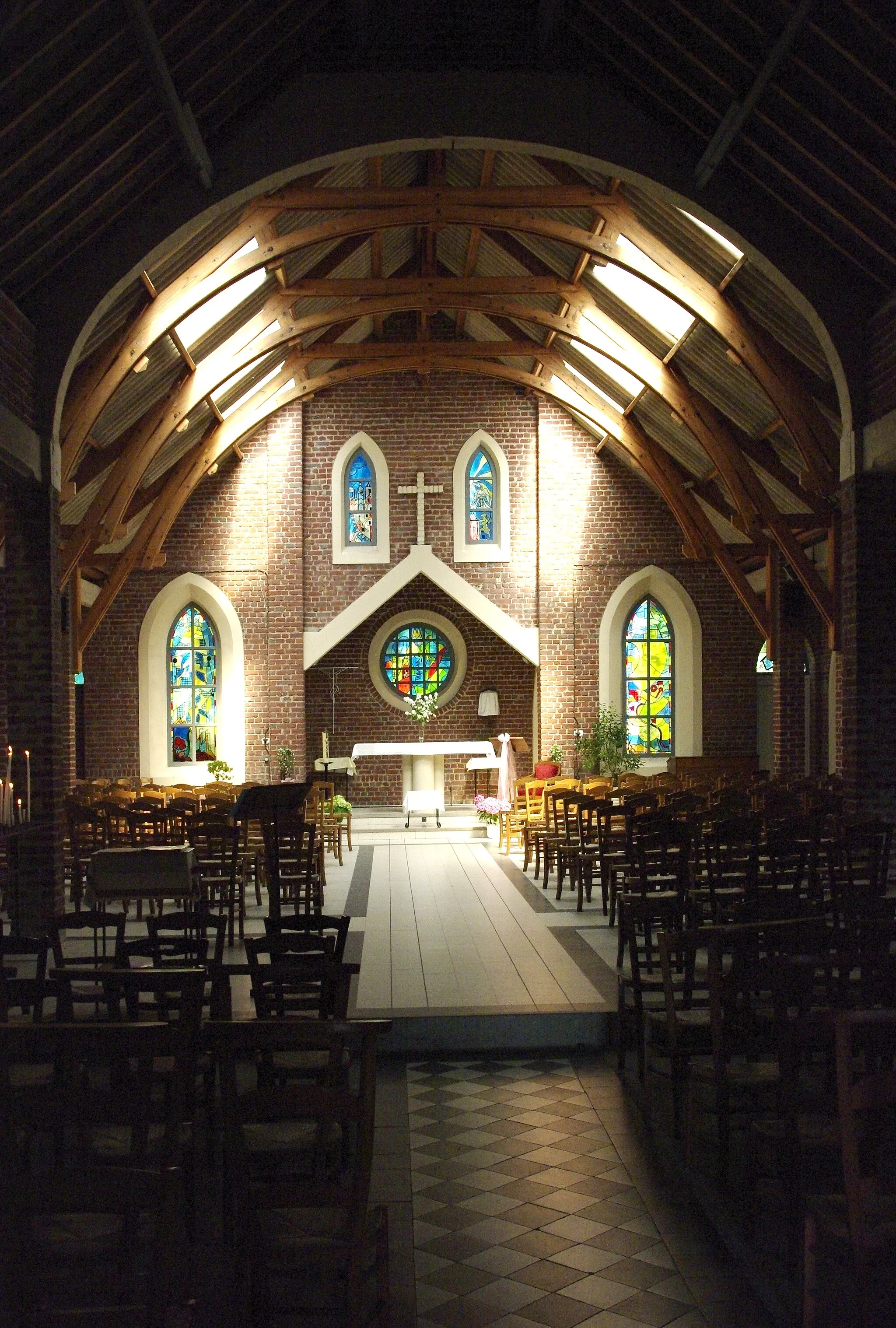 Photo showing: L'intérieur de la chapelle Notre-Dame-des-Pins à Quend-Plage, Somme.