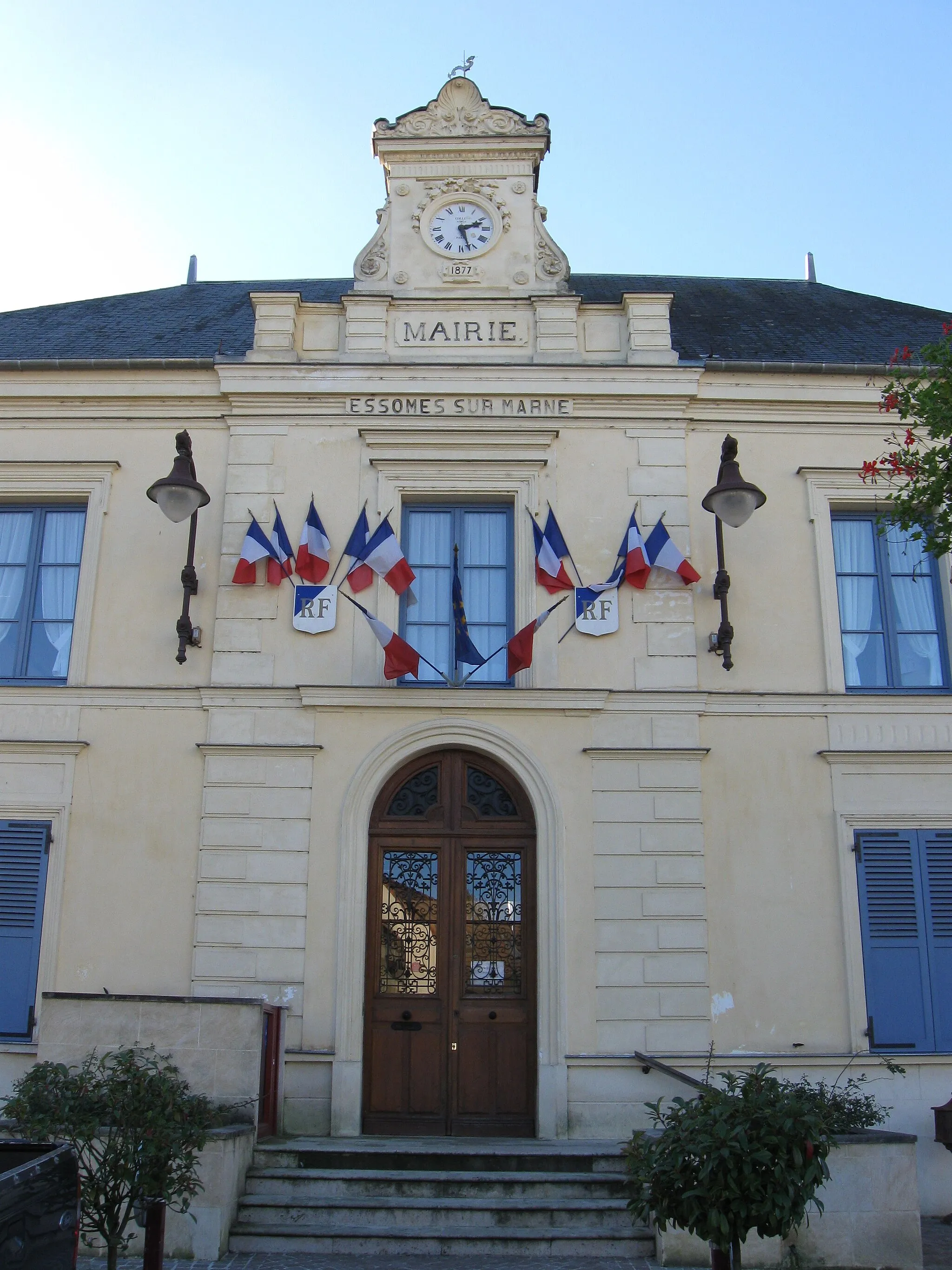 Photo showing: Mairie d'Essômes-sur-Marne. (département de l'Aisne, région Picardie).