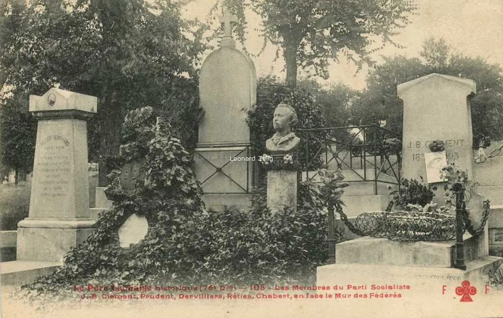 Photo showing: Carte postale ancienne de la collection "Le Père Lachaise historique" de Fernand Fleury.