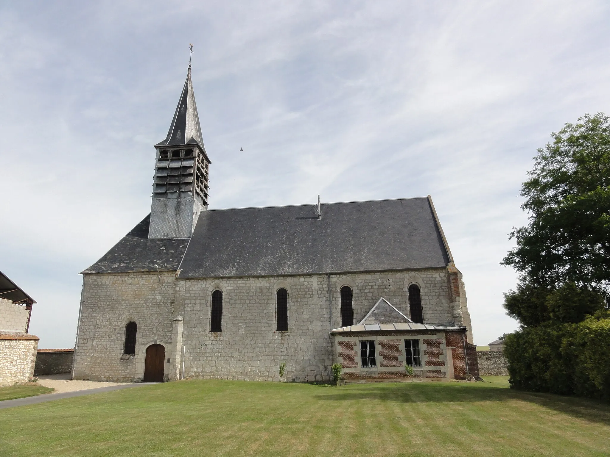 Photo showing: Boncourt (Aisne) église