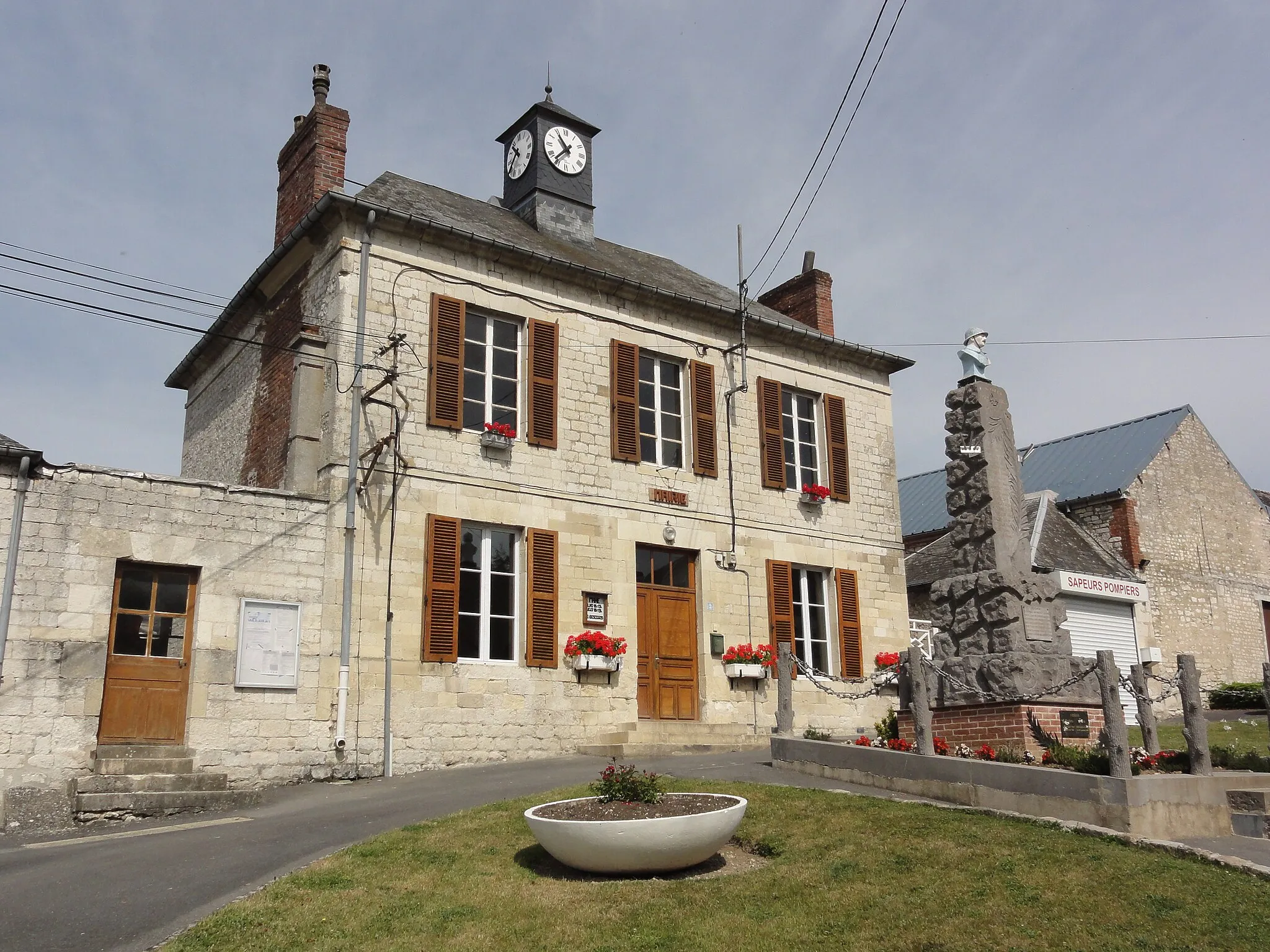 Photo showing: Boncourt (Aisne) mairie