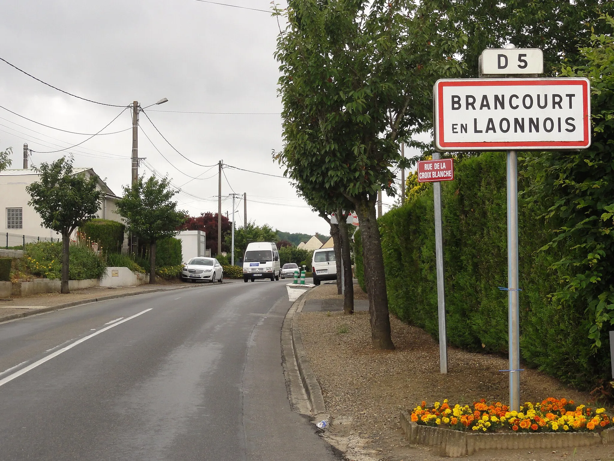Photo showing: Brancourt-en-Laonnais (Aisne) city limit sign
