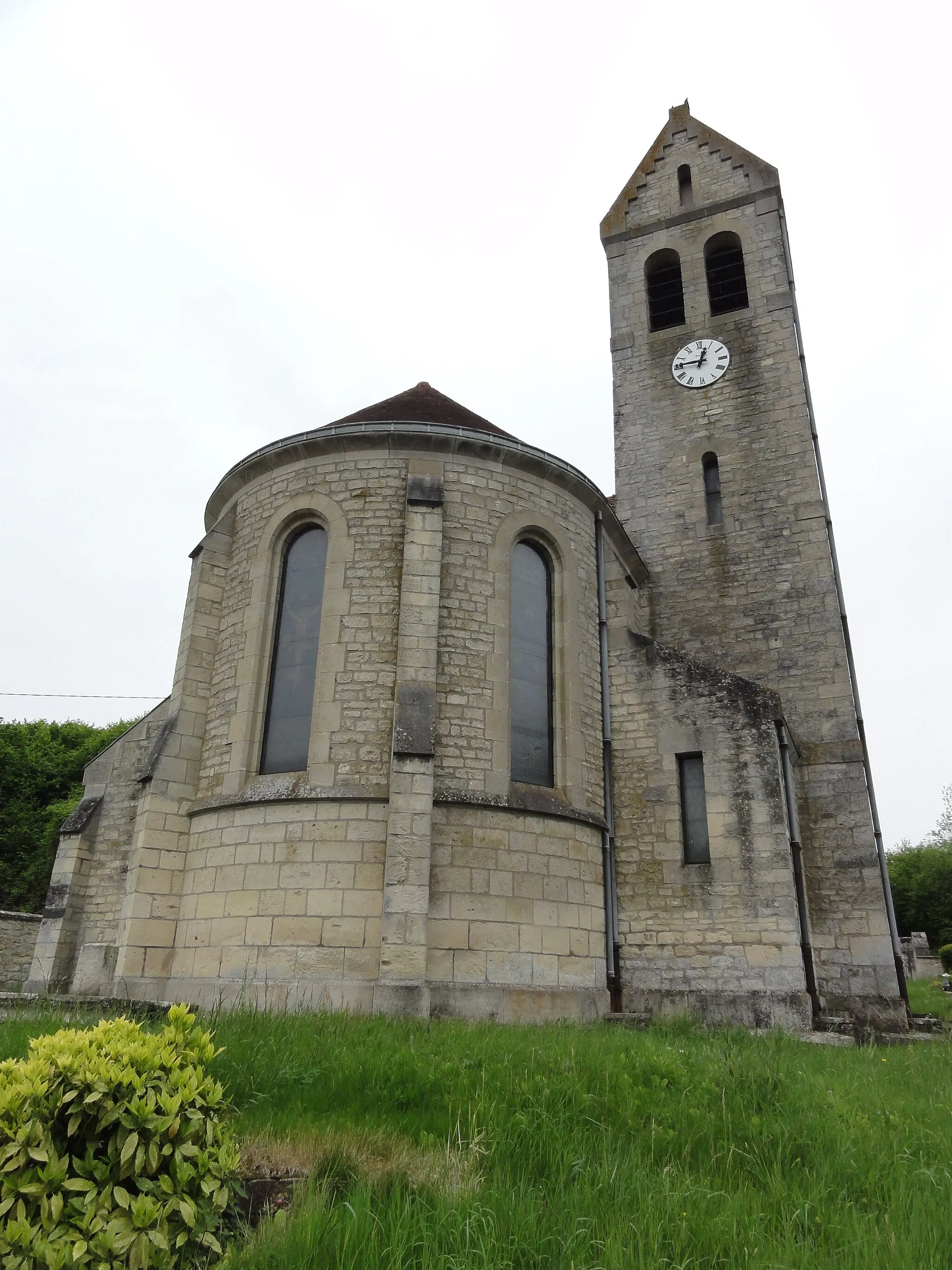 Photo showing: Chermizy-Ailles (Aisne) église Saint-Evence