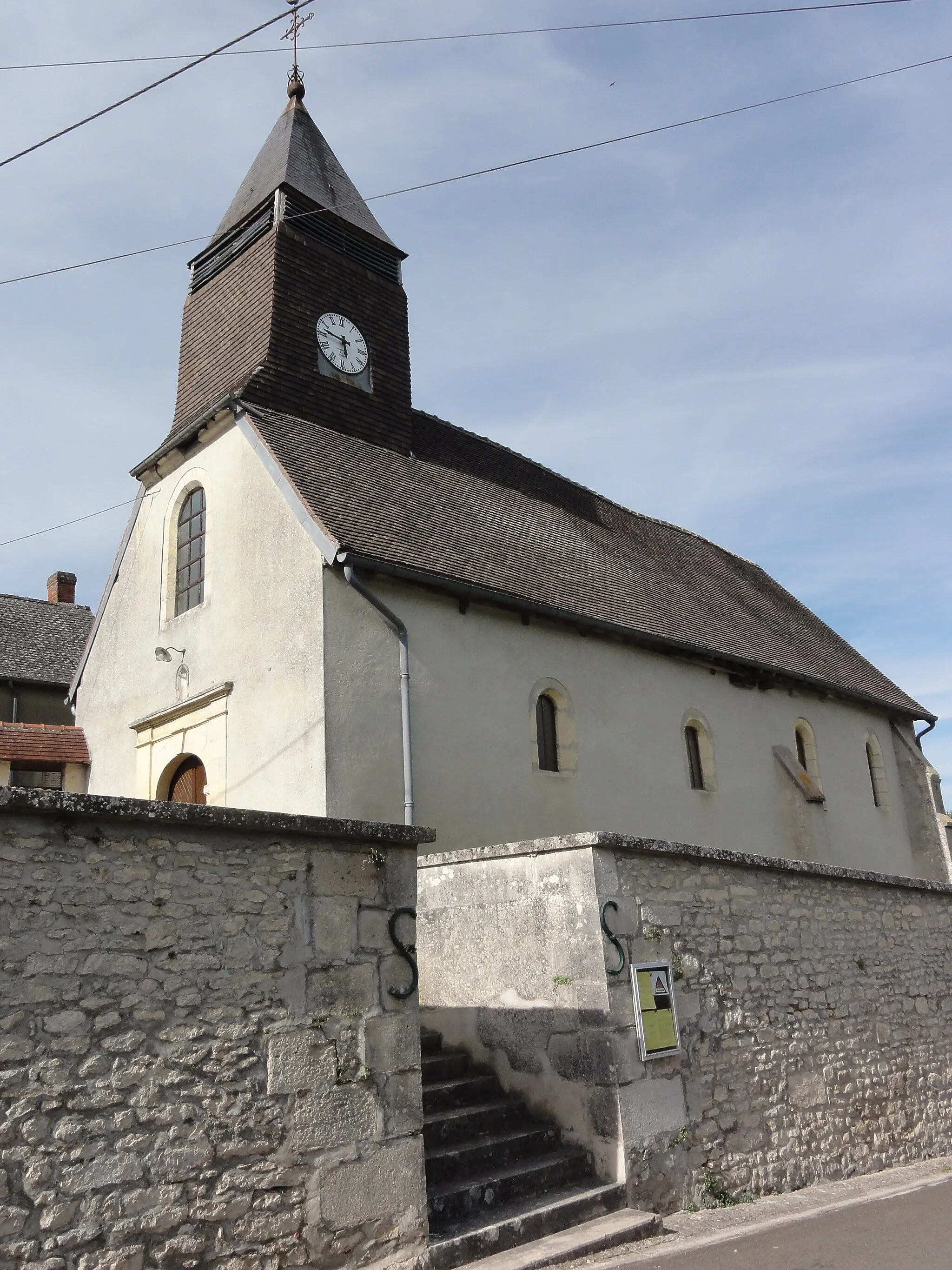 Photo showing: Courtrizy-et-Fussigny (Aisne) église