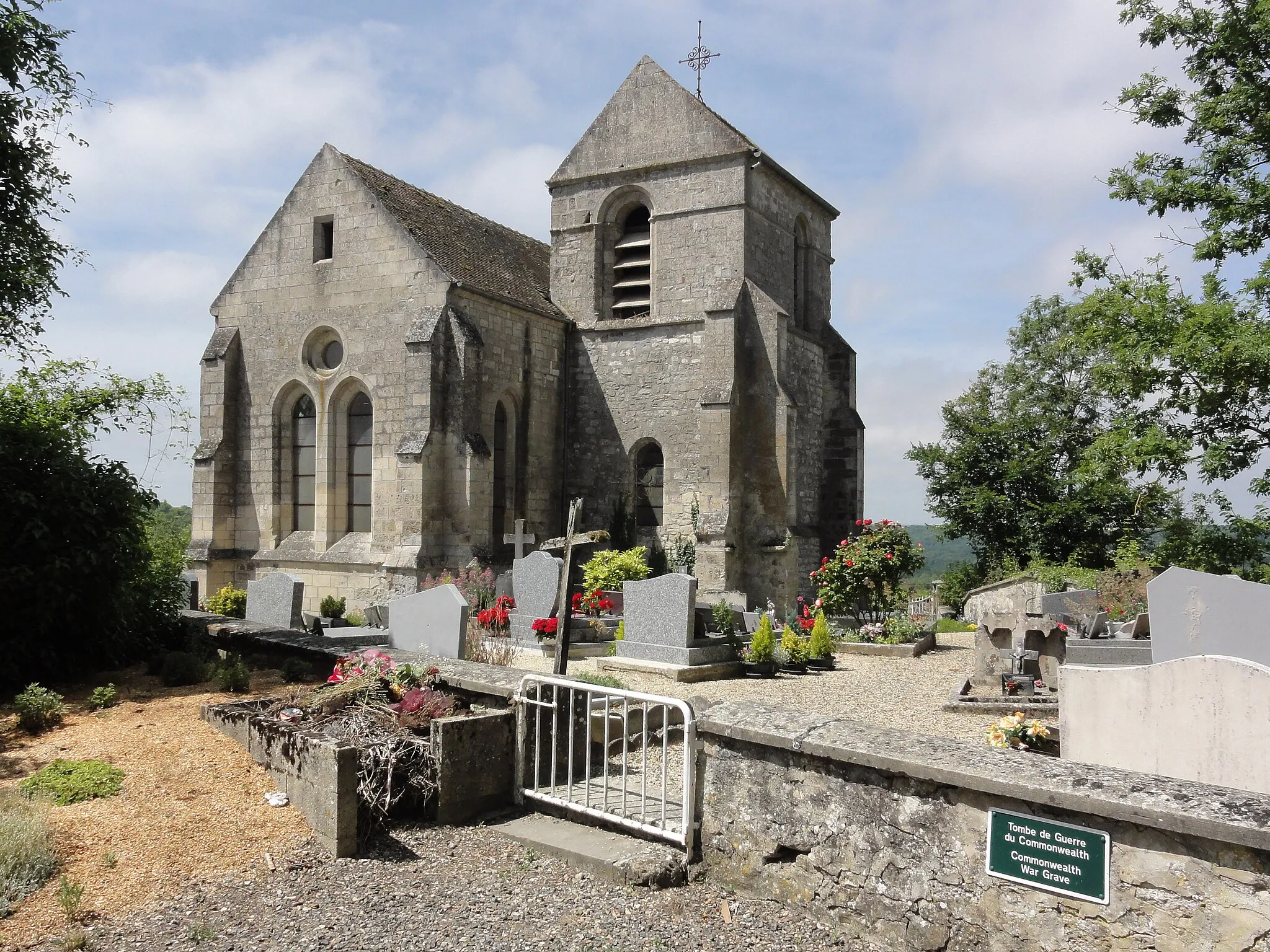 Photo showing: Cuissy-et-Geny (Aisne) église de Geny