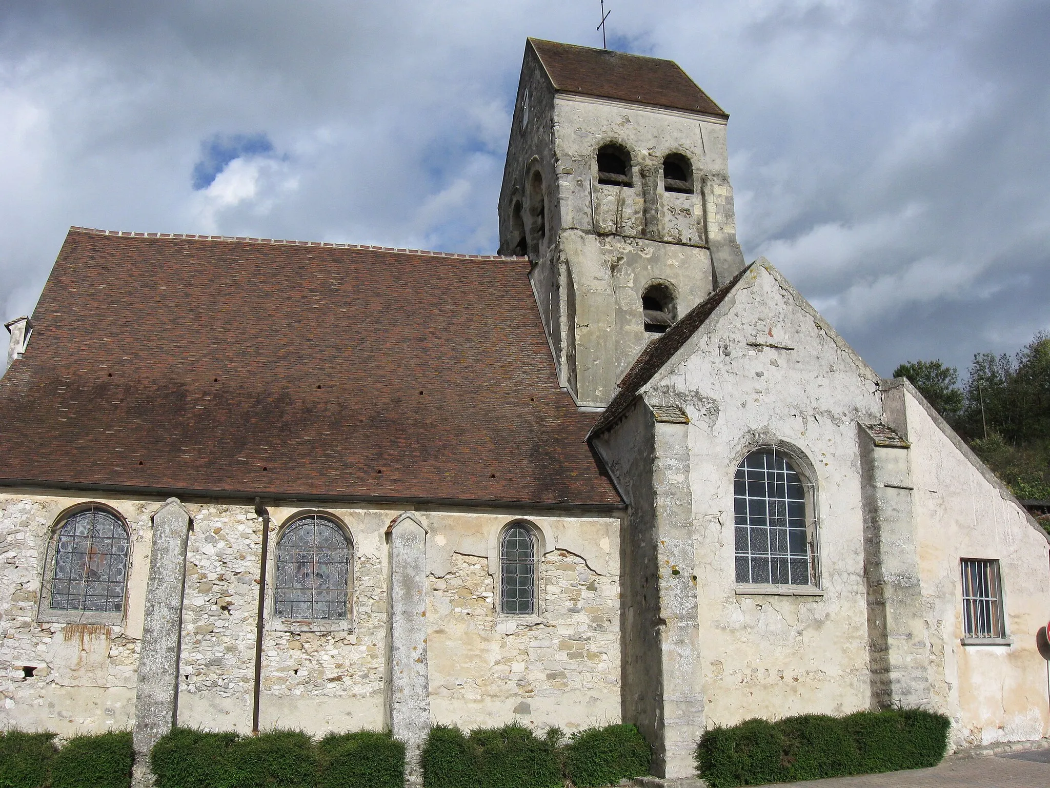 Photo showing: Église Saint-Quiriace de Crouttes-sur-Marne. (département de l'Aisne , région Picardie).