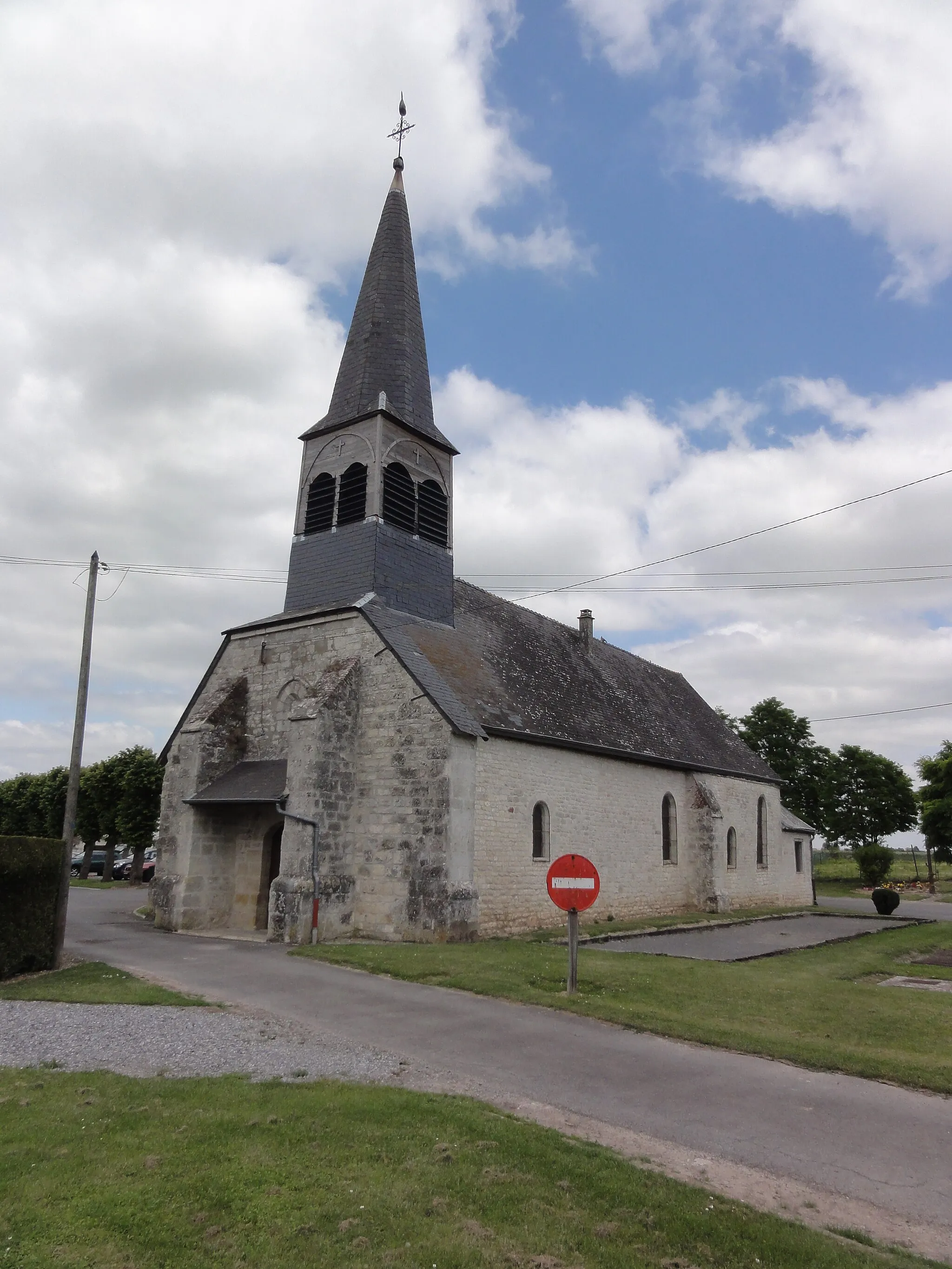 Photo showing: Goudelancourt-lès-Pierrepont (Aisne) église